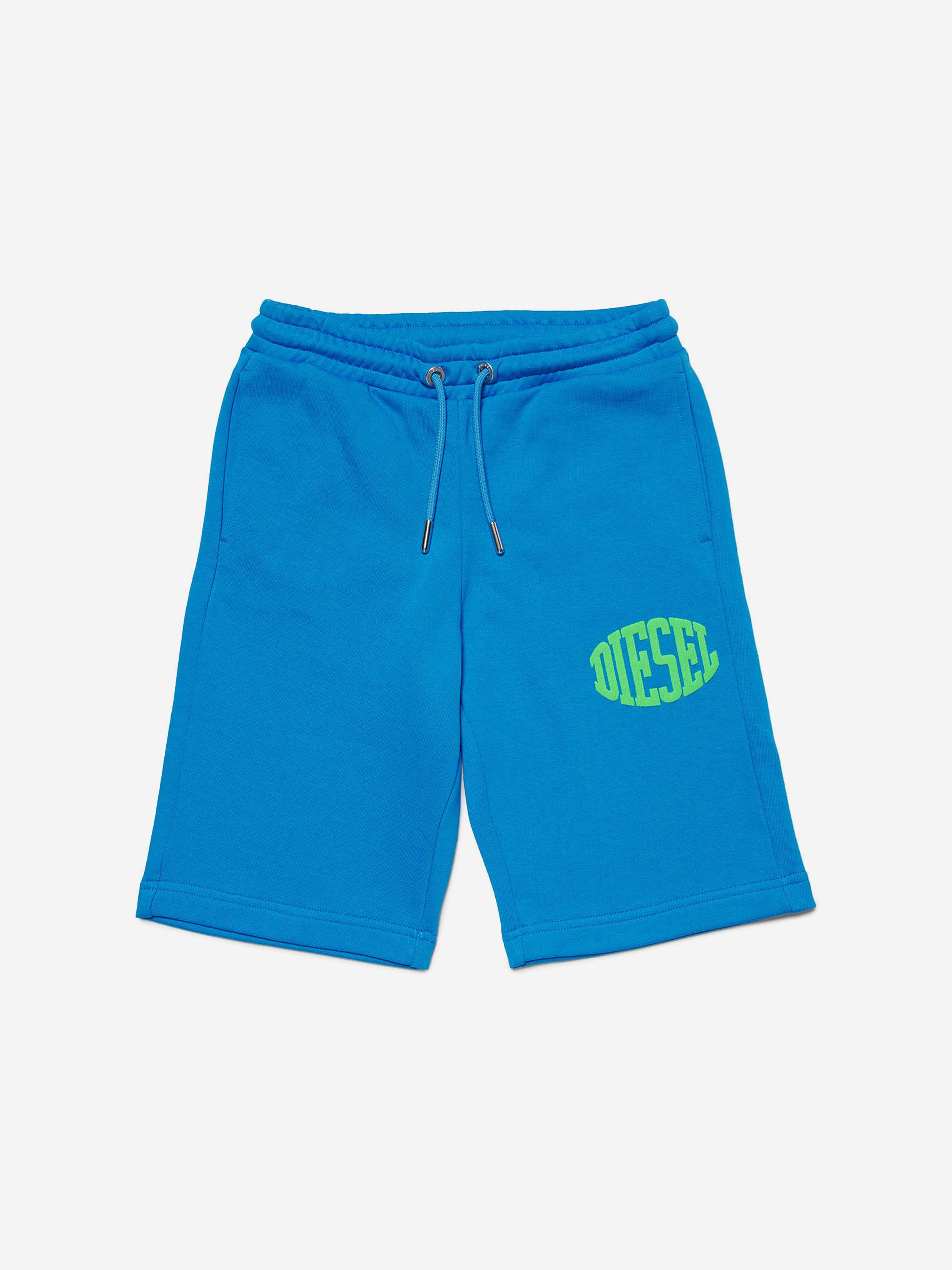 Diesel Boys Logo Shorts in Blue View