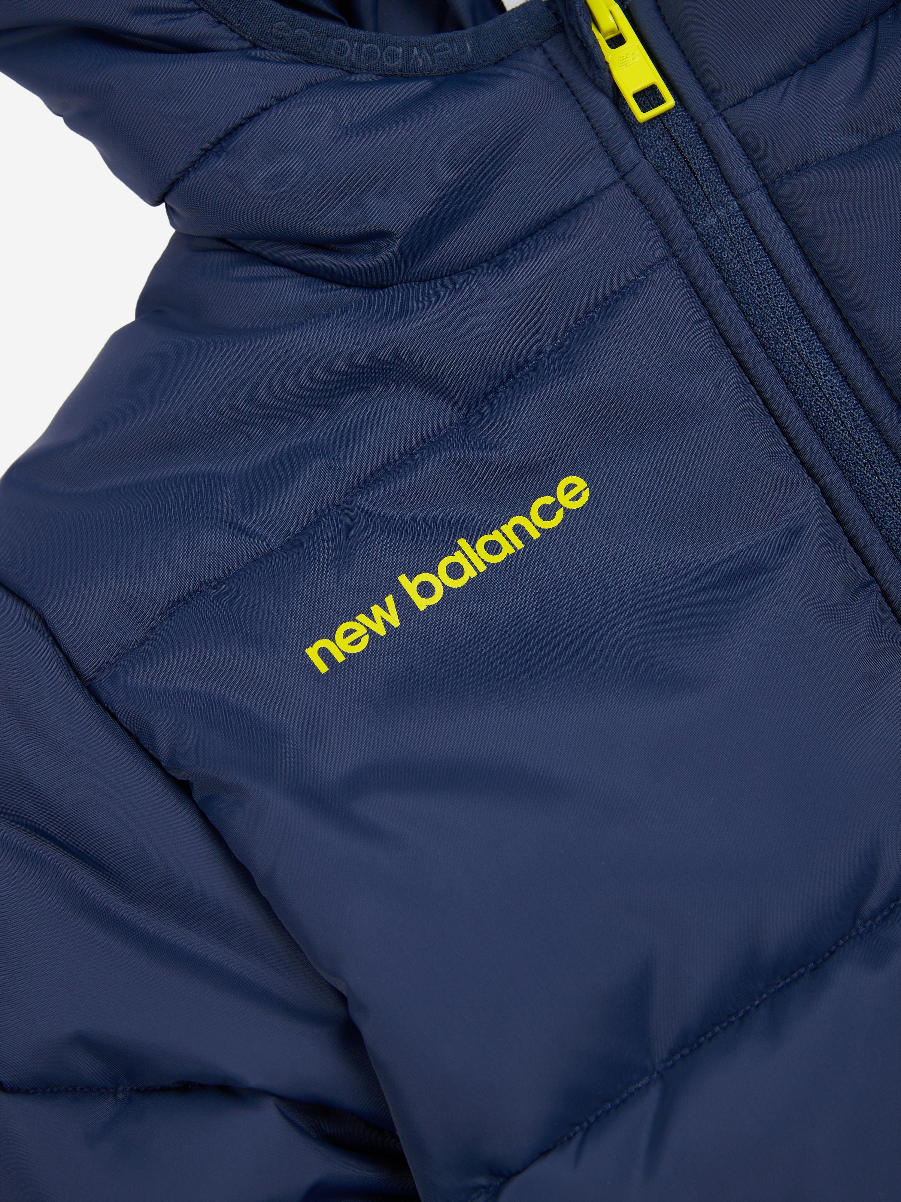 New Balance Baby Boys Bond Quilted Graphic Jacket in Navy Sale Amazon