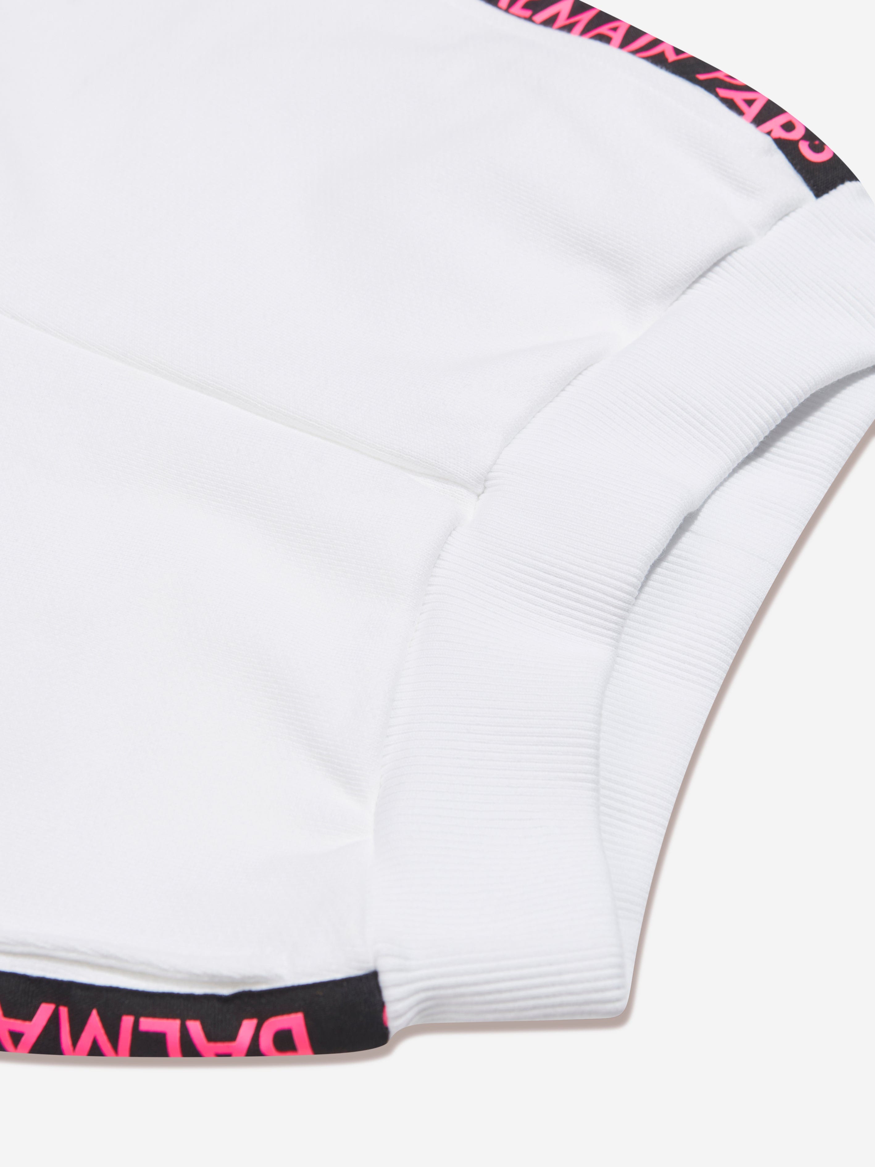 Balmain Girls Logo Jersey Shorts in White Sale Cheap Pice