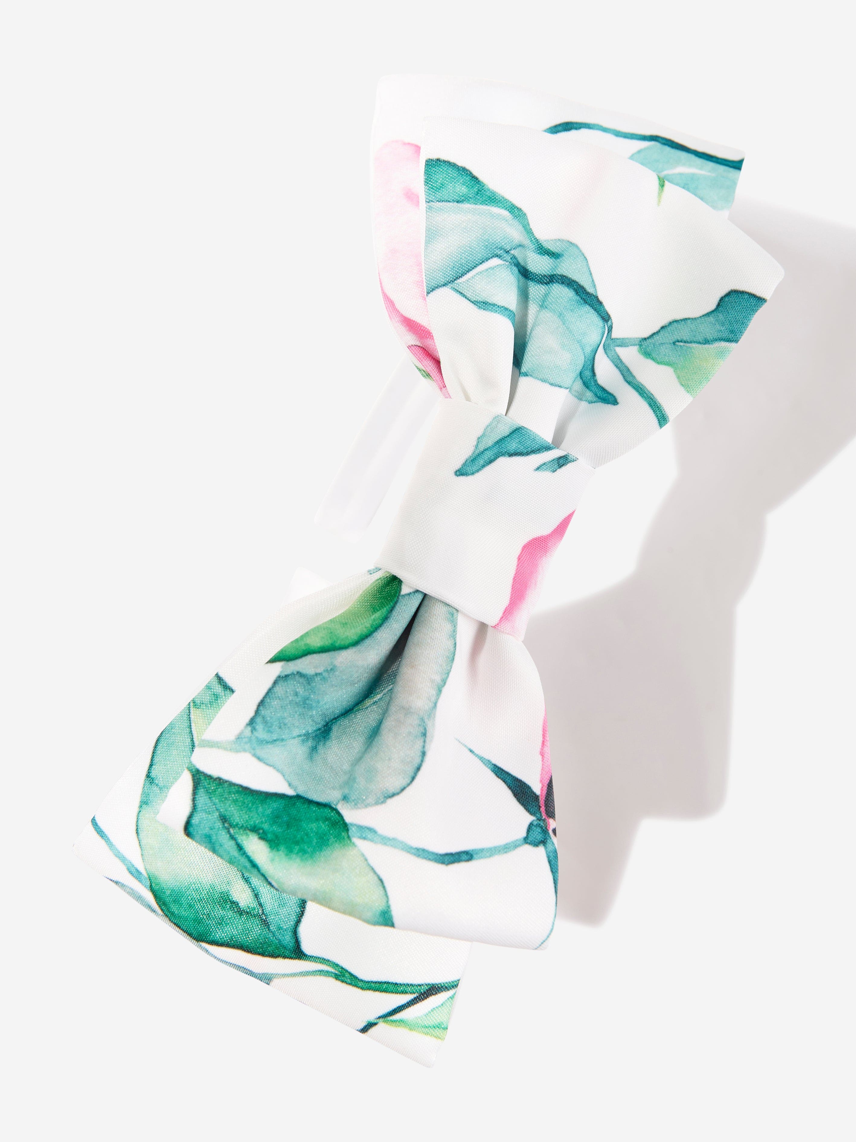 Mama Luma Girls Abstract Leaf Headband in White Cheap Sale Good Selling