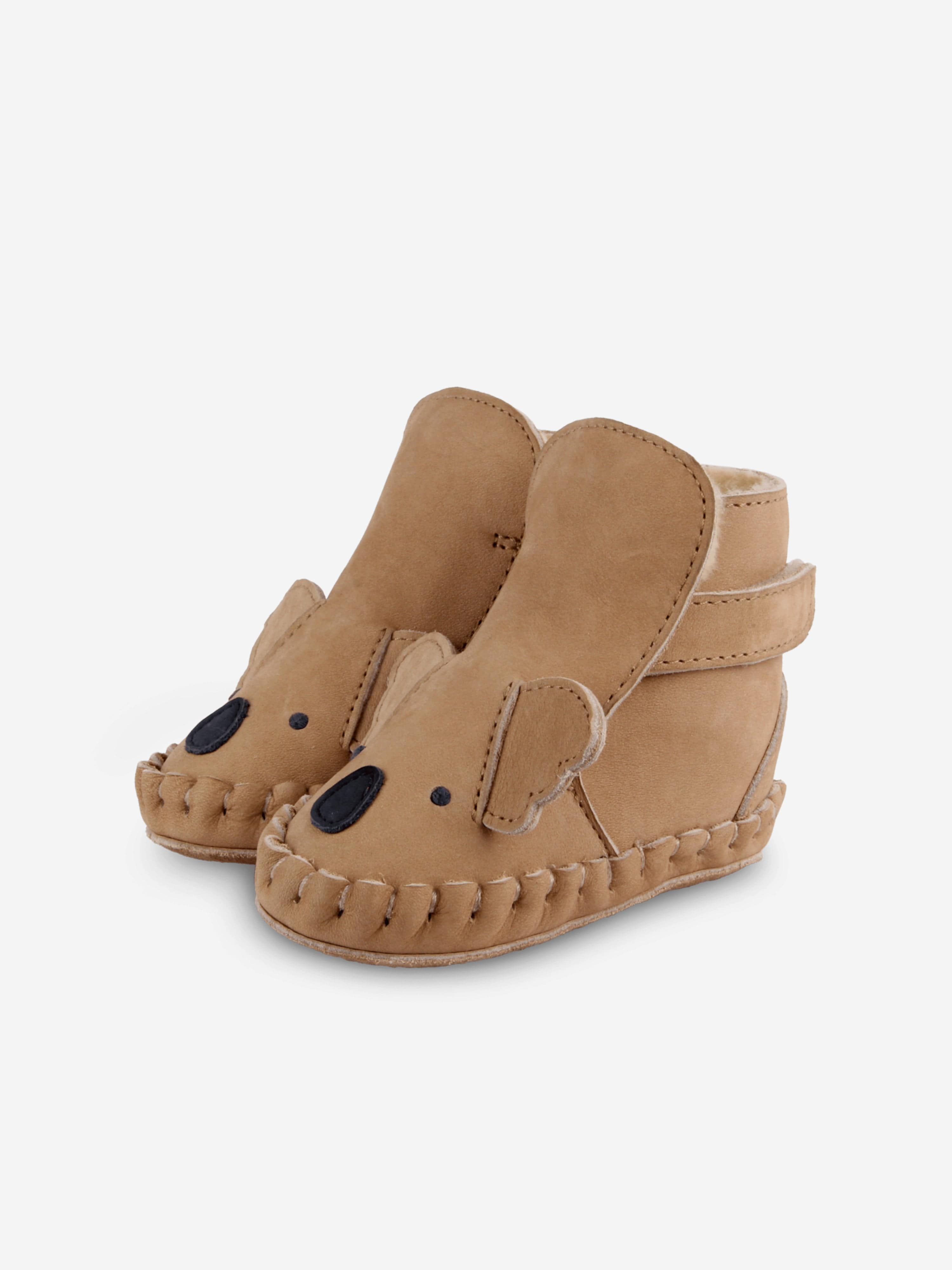 Donsje Baby Kapi Classic Koala Booties in Brown 2025 New Cheap Pice