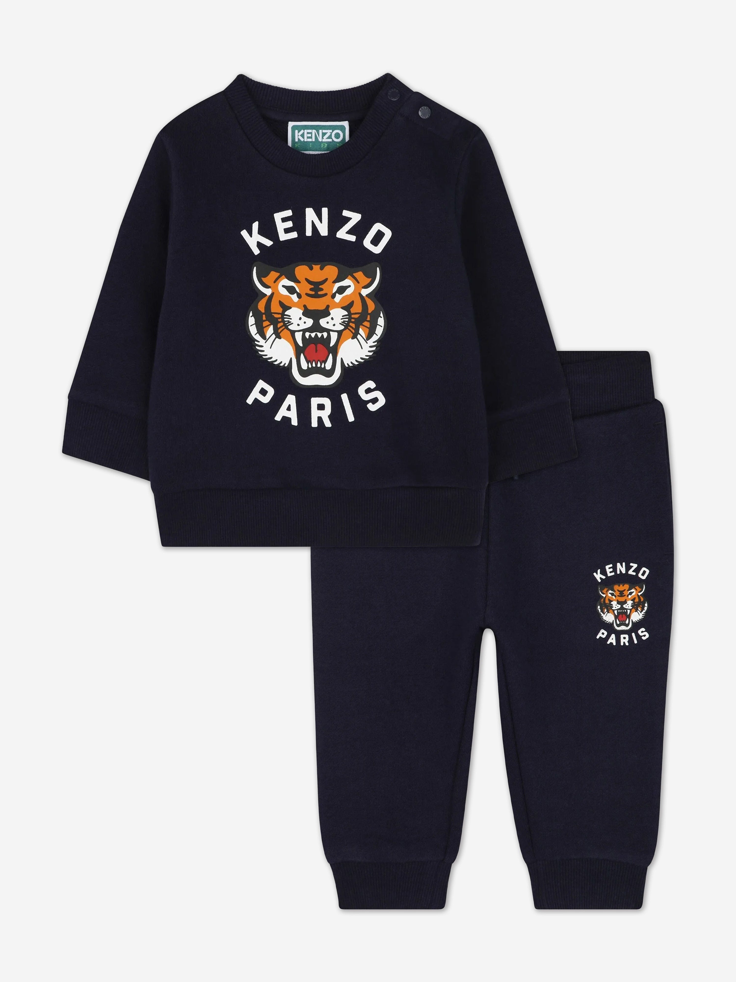 Baby Tiger Logo Tracksuit in Navy Cheap Sale Geniue Stockist