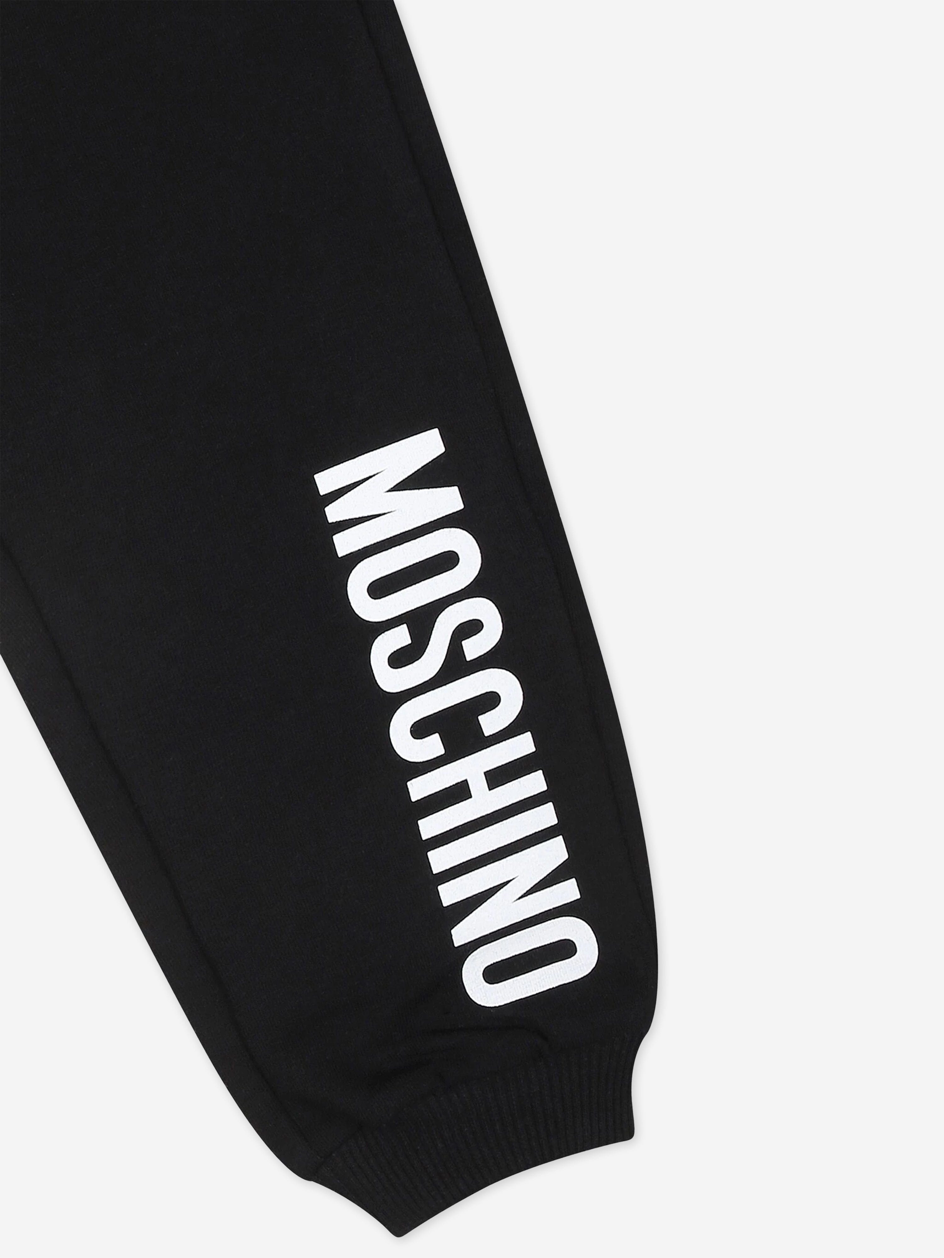 Moschino Baby Logo Joggers in Black Cheap Tumblr