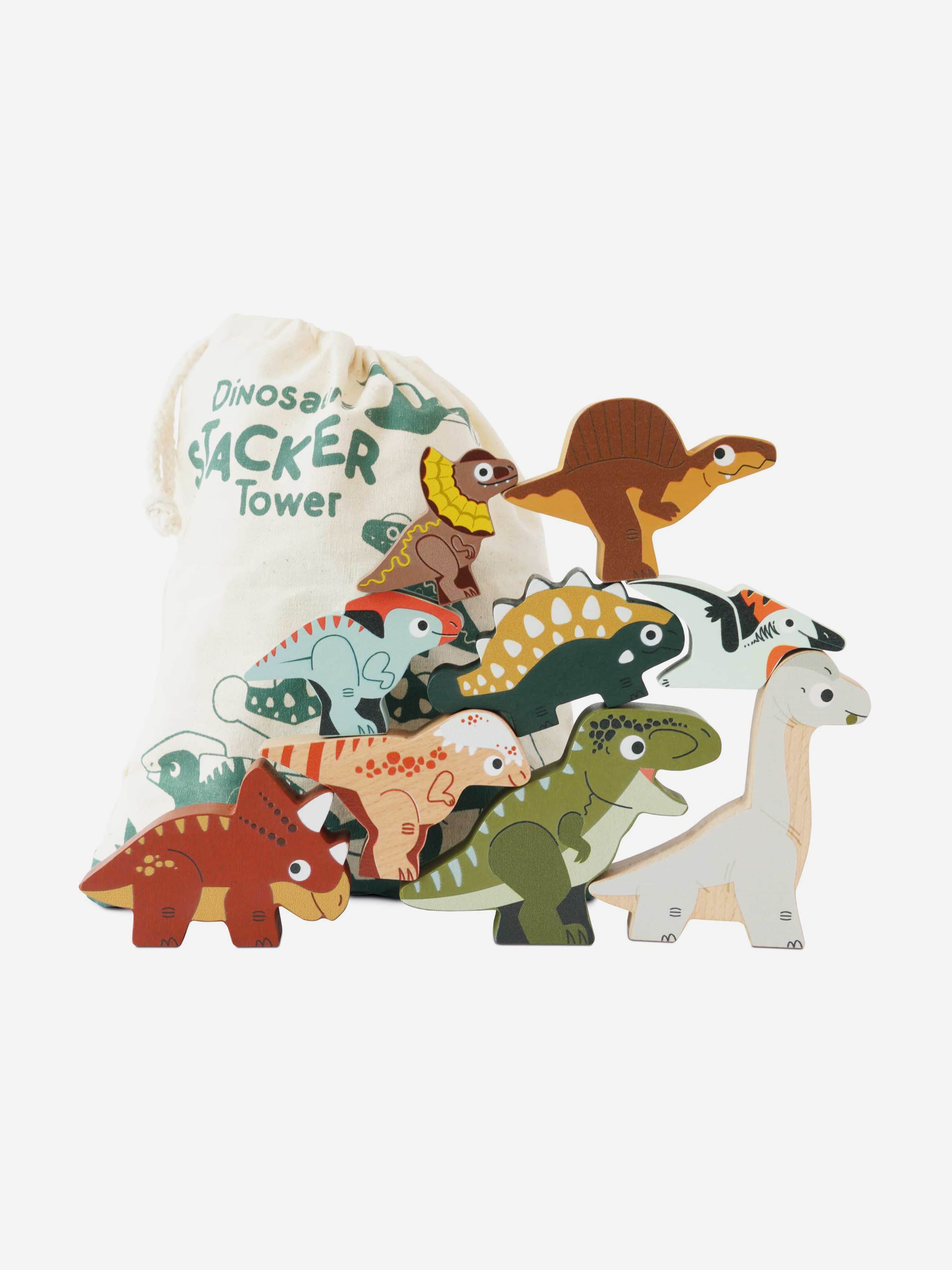 Jurassic Stacking Dinosaurs & Bag-10 Piece (W:9.6 x D:3 x H:7cm) Largest Supplier