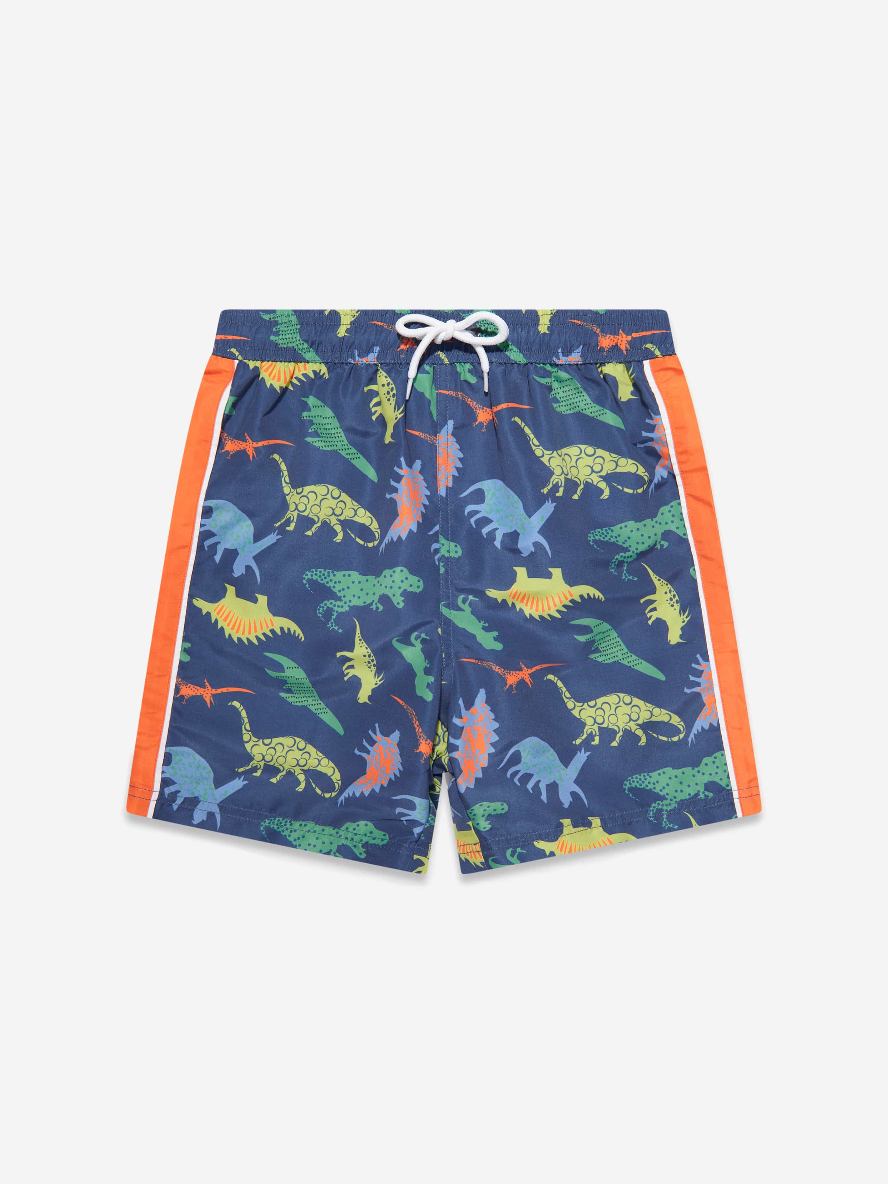 Soli Swim Boys Dinosaur Swim Shorts (UPF50+) in Navy Clearance High Quality