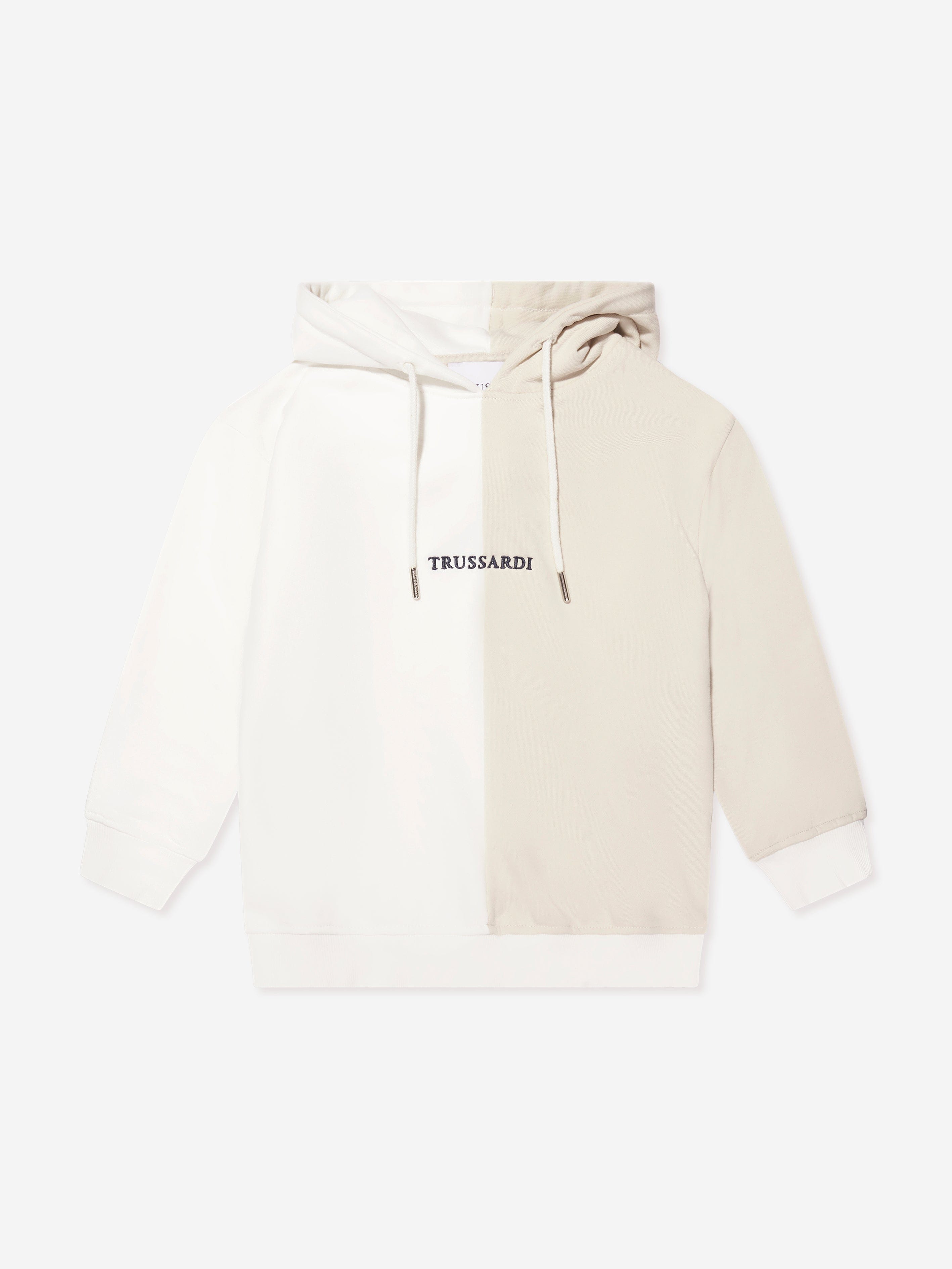 Trussardi Boys Ulak Hoodie in Ivory Collections For Sale