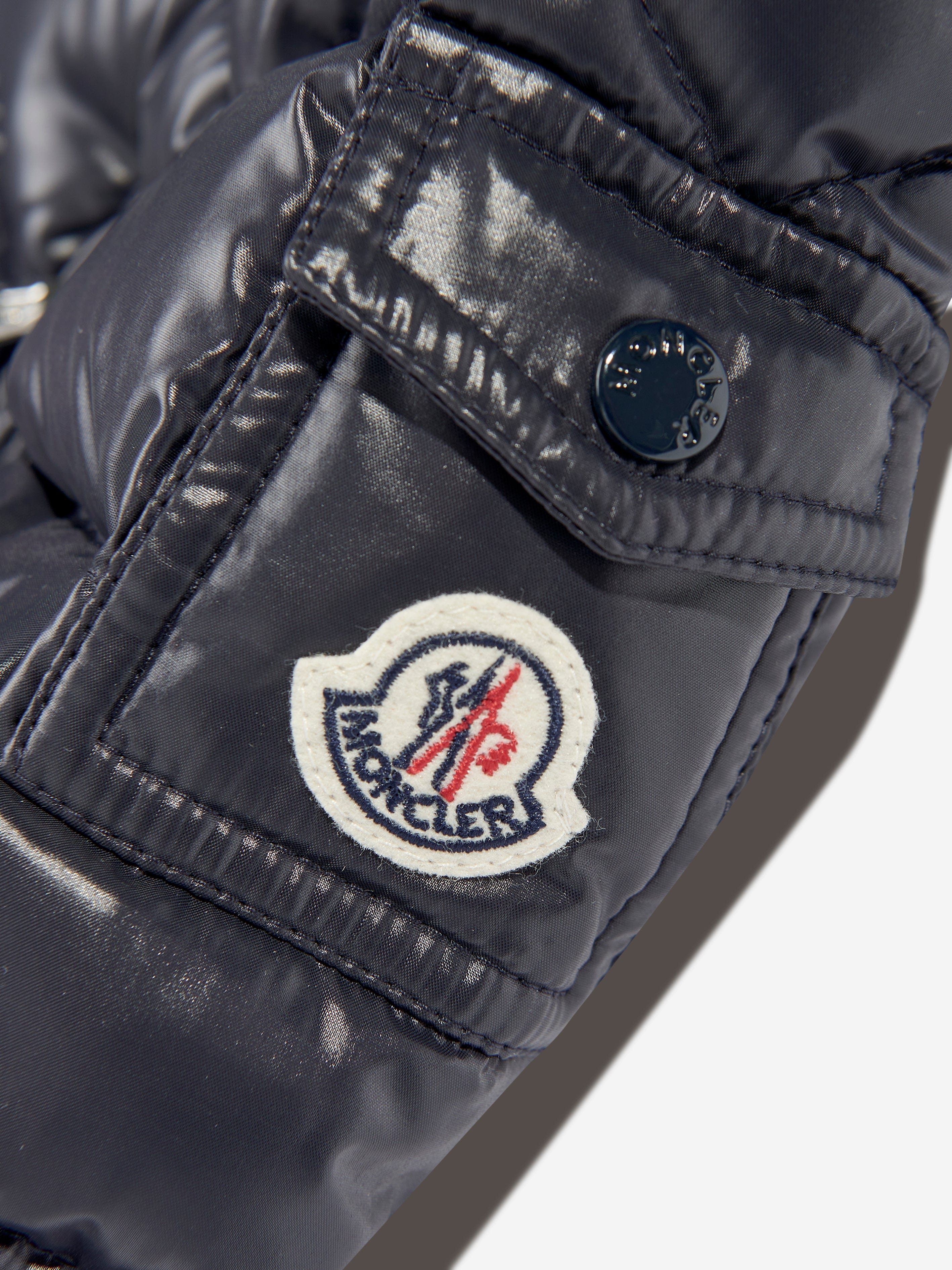 Moncler Enfant Baby Boys Down Padded New Maya Jacket in Navy High Quality For Sale