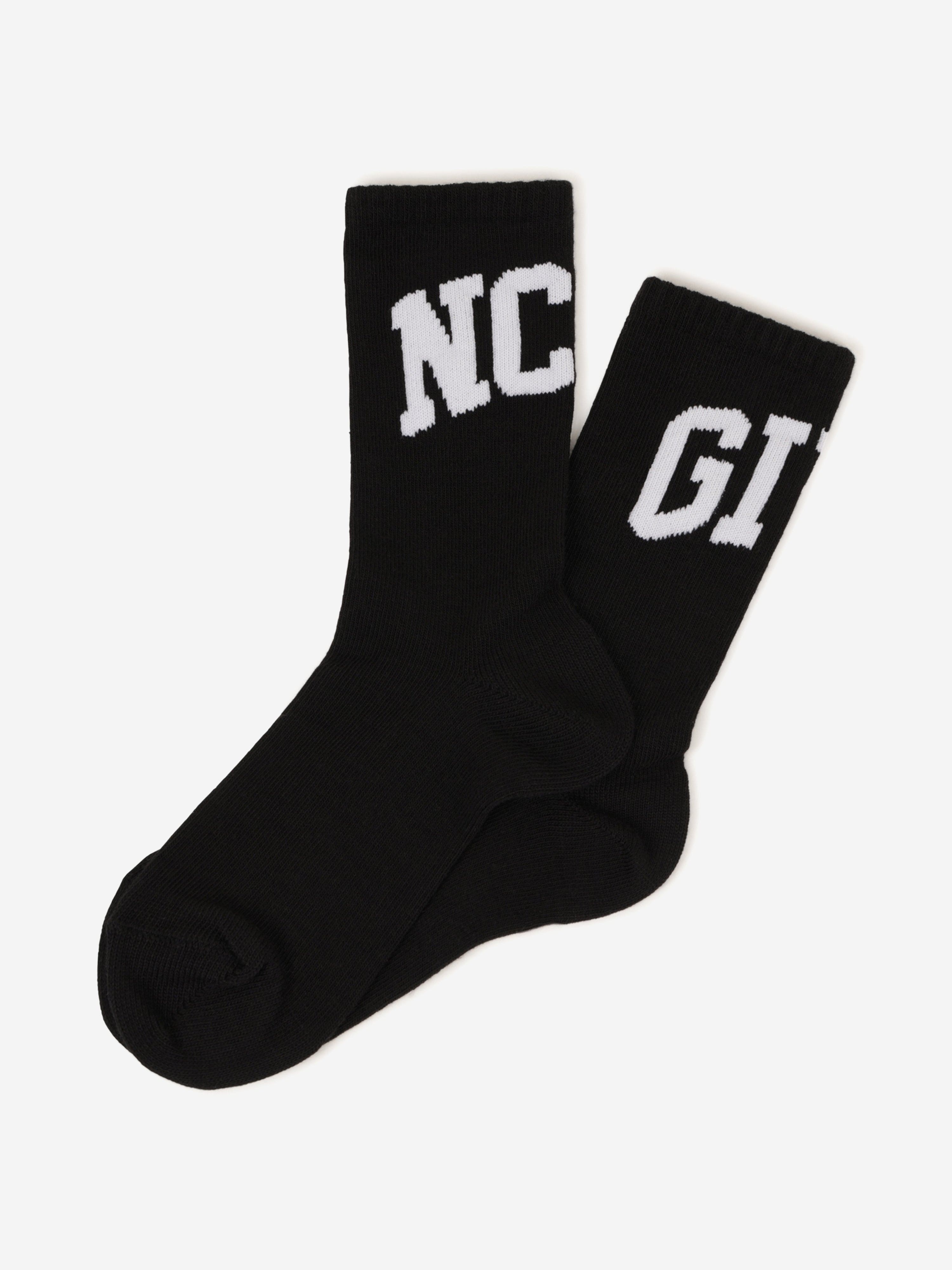 Boys Jacquard Logo Socks in Black Get To Buy Cheap Online