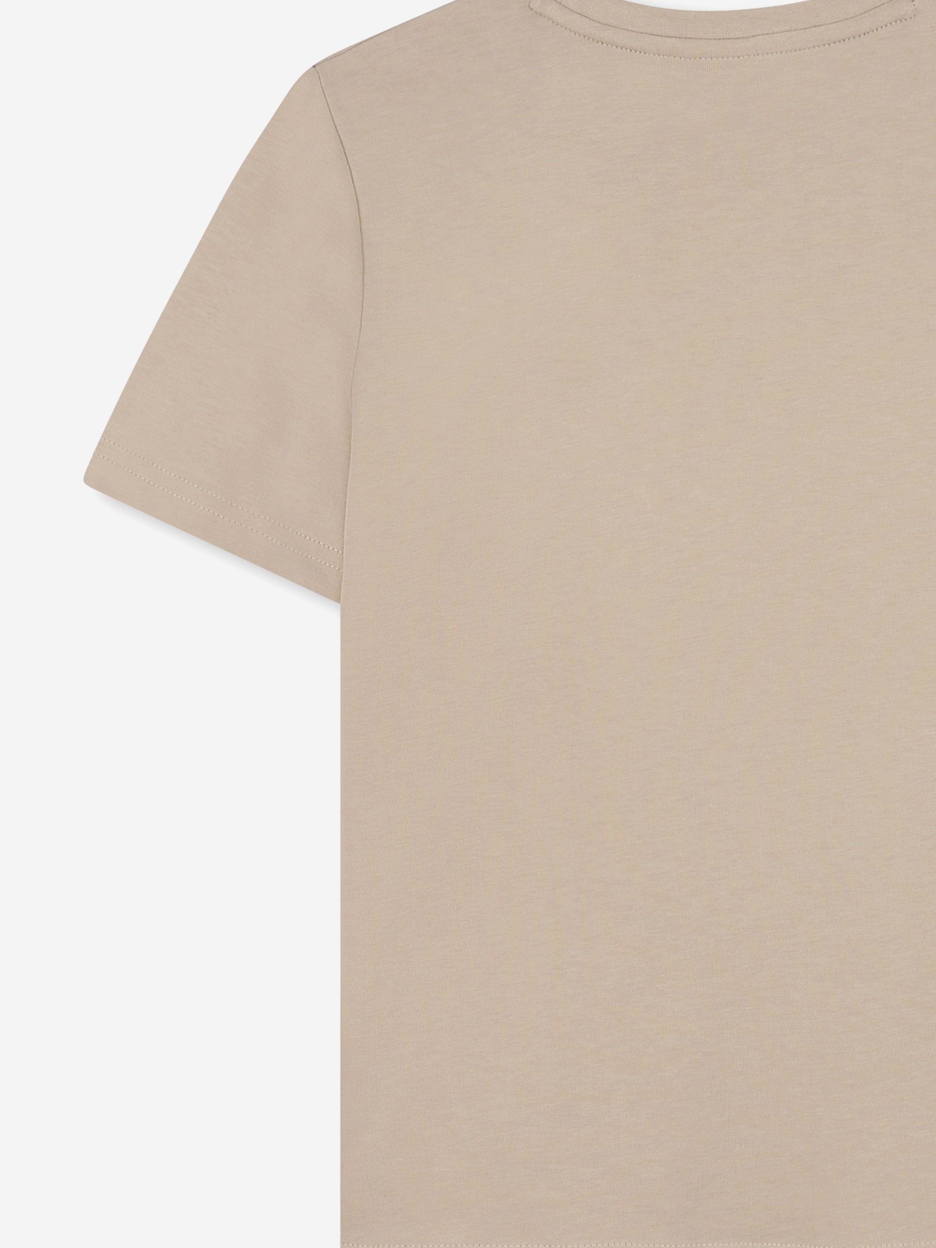 BOSS Boys Logo Print T-Shirt in Beige Discount Authentic Online