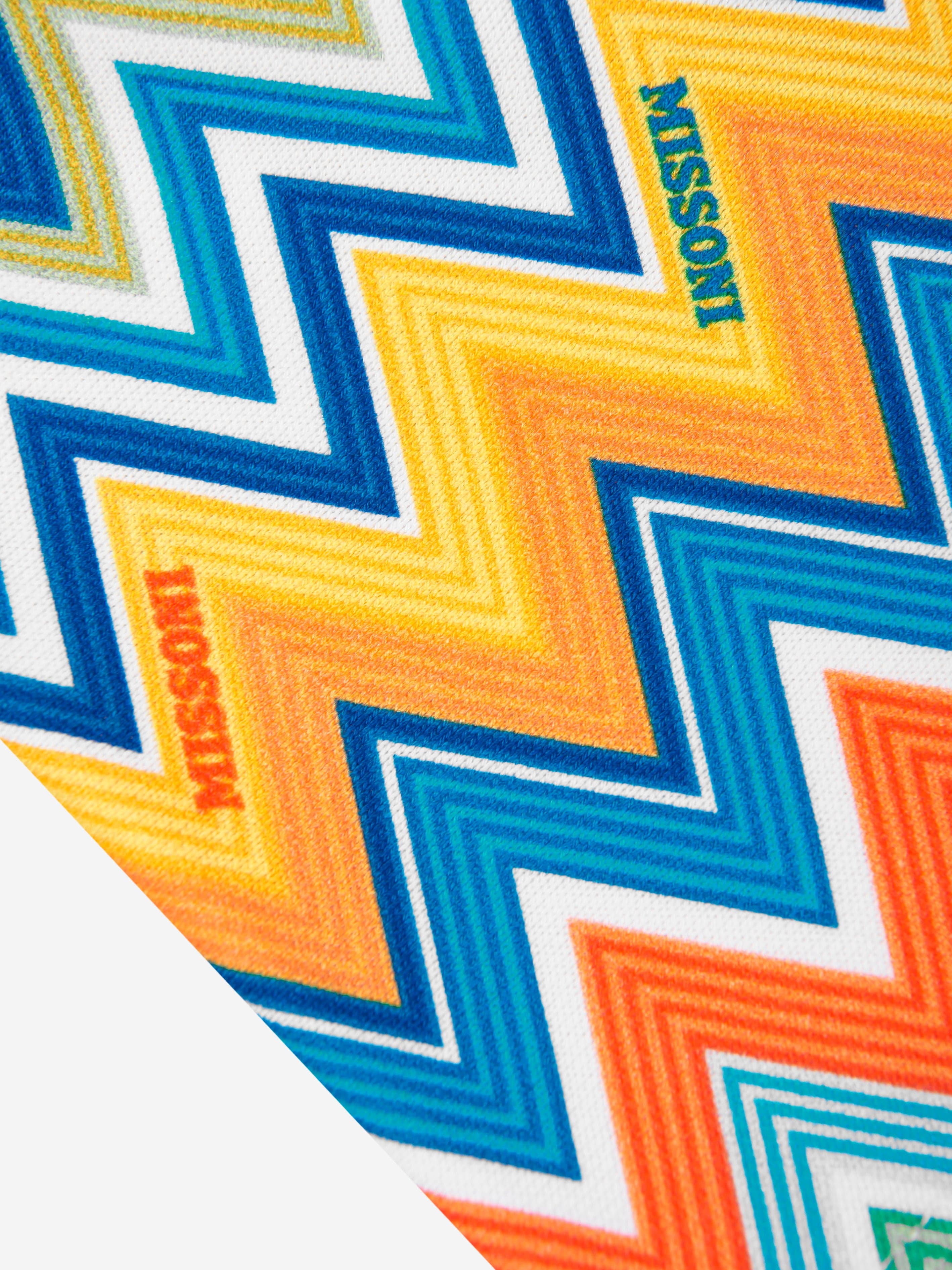 Baby Boys Zigzag Jersey Shorts in Blue Official