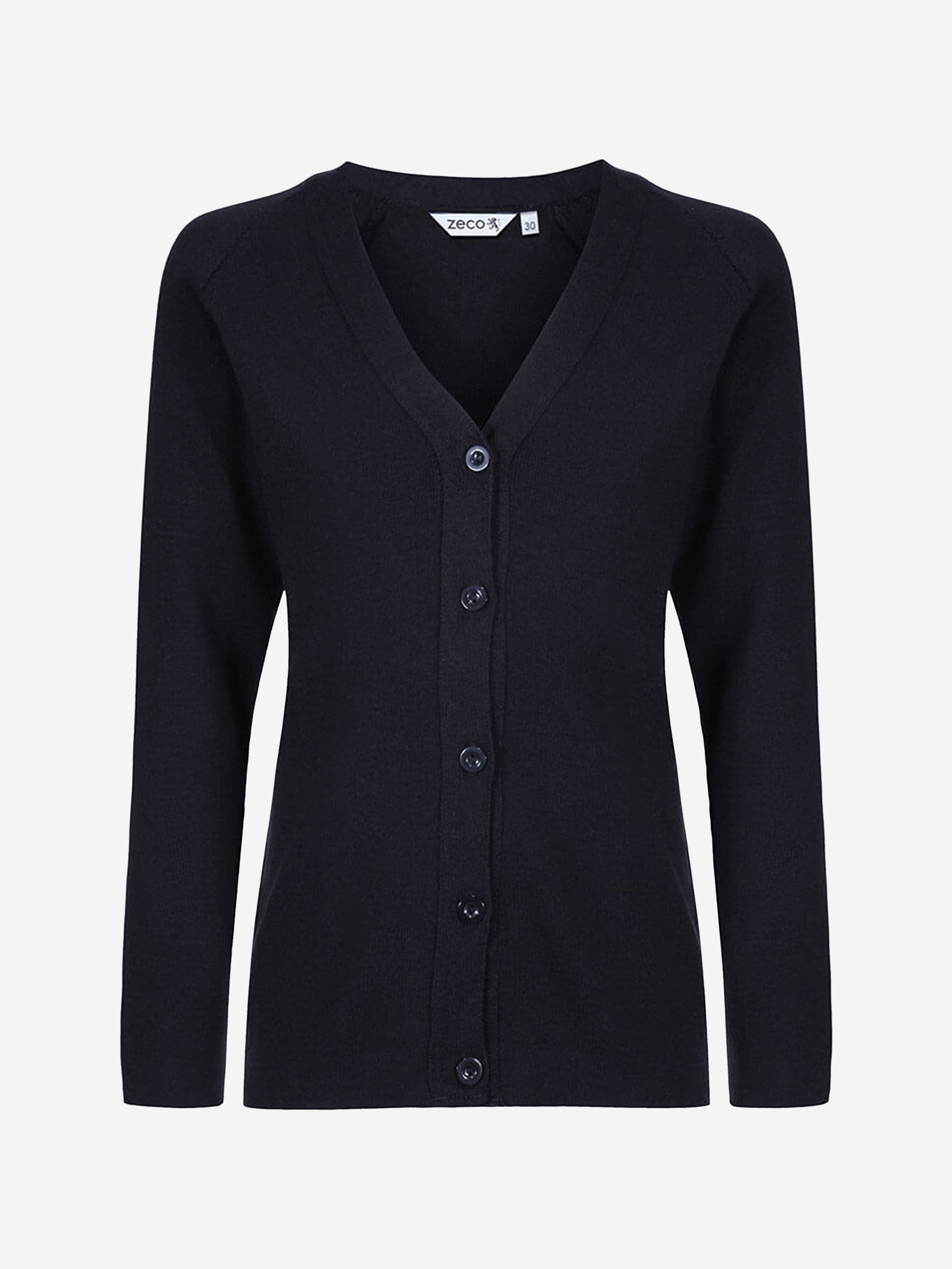 Zeco Kids School Cotton Mix Knitted Cardigan in Navy Discount Collections