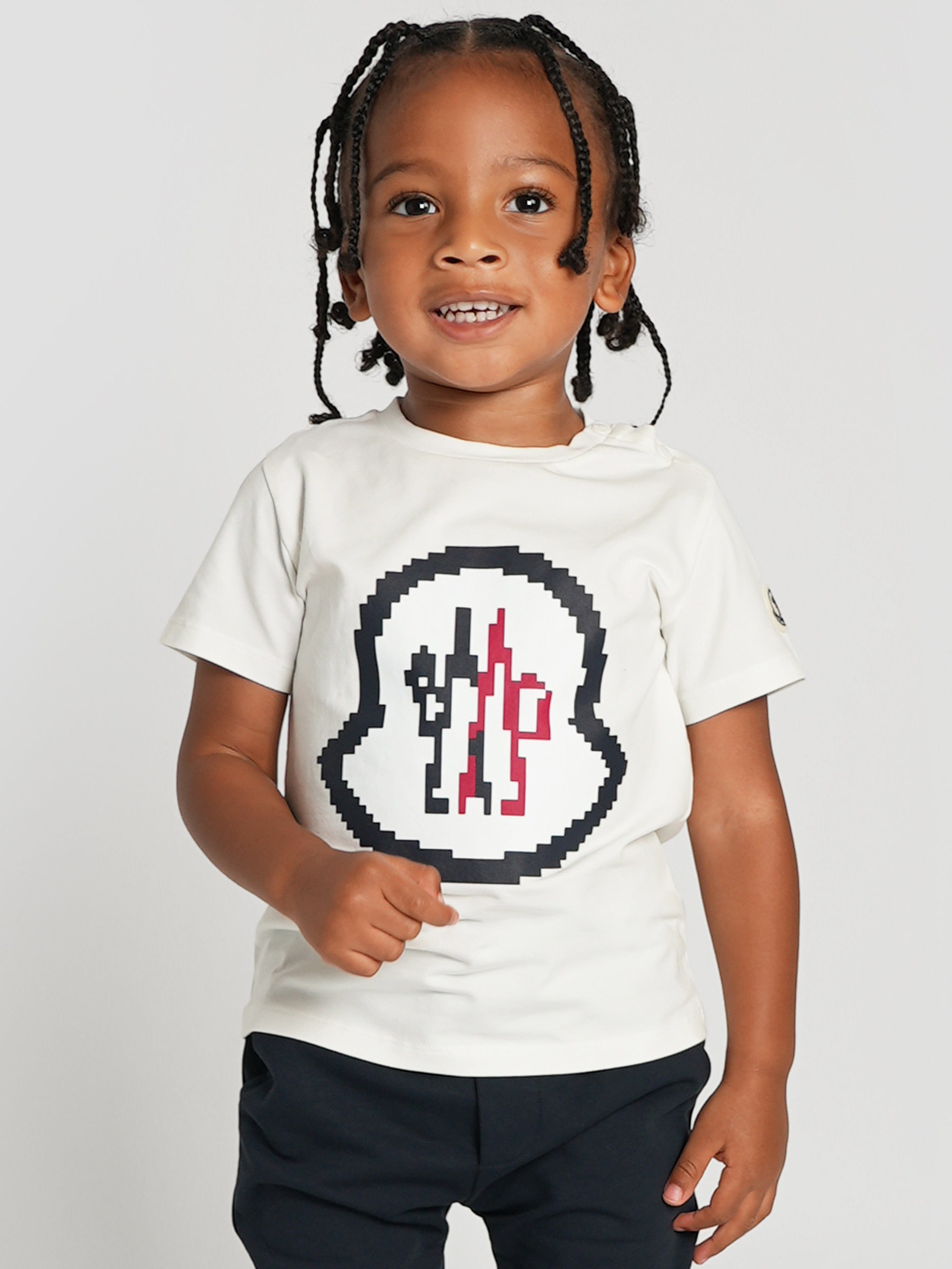 Moncler Enfant Baby Boys Logo T-Shirt in White Cheap Online