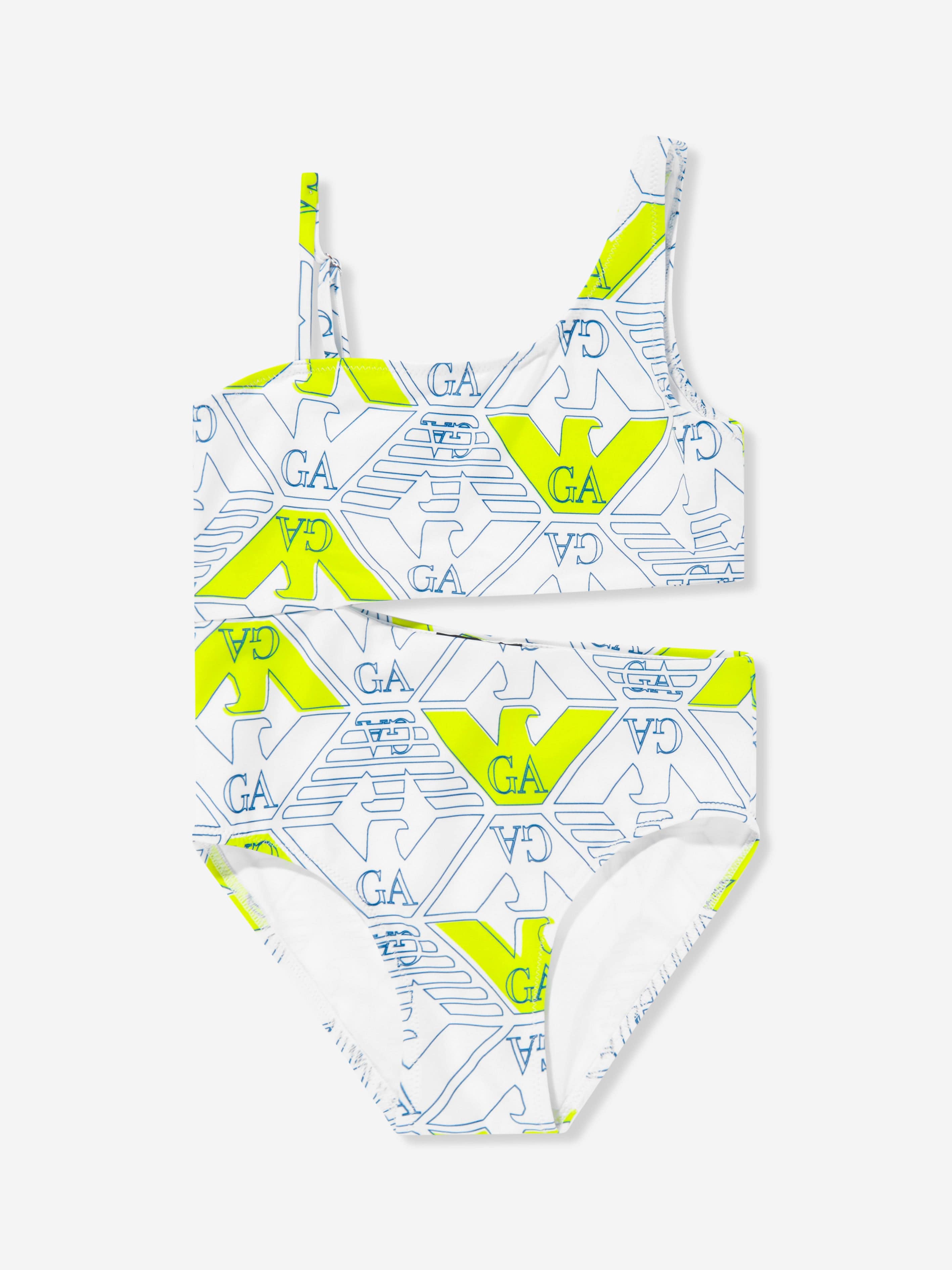 Emporio Armani Girls Eagle Logo Bikini in Multicolour For Cheap Sale Online