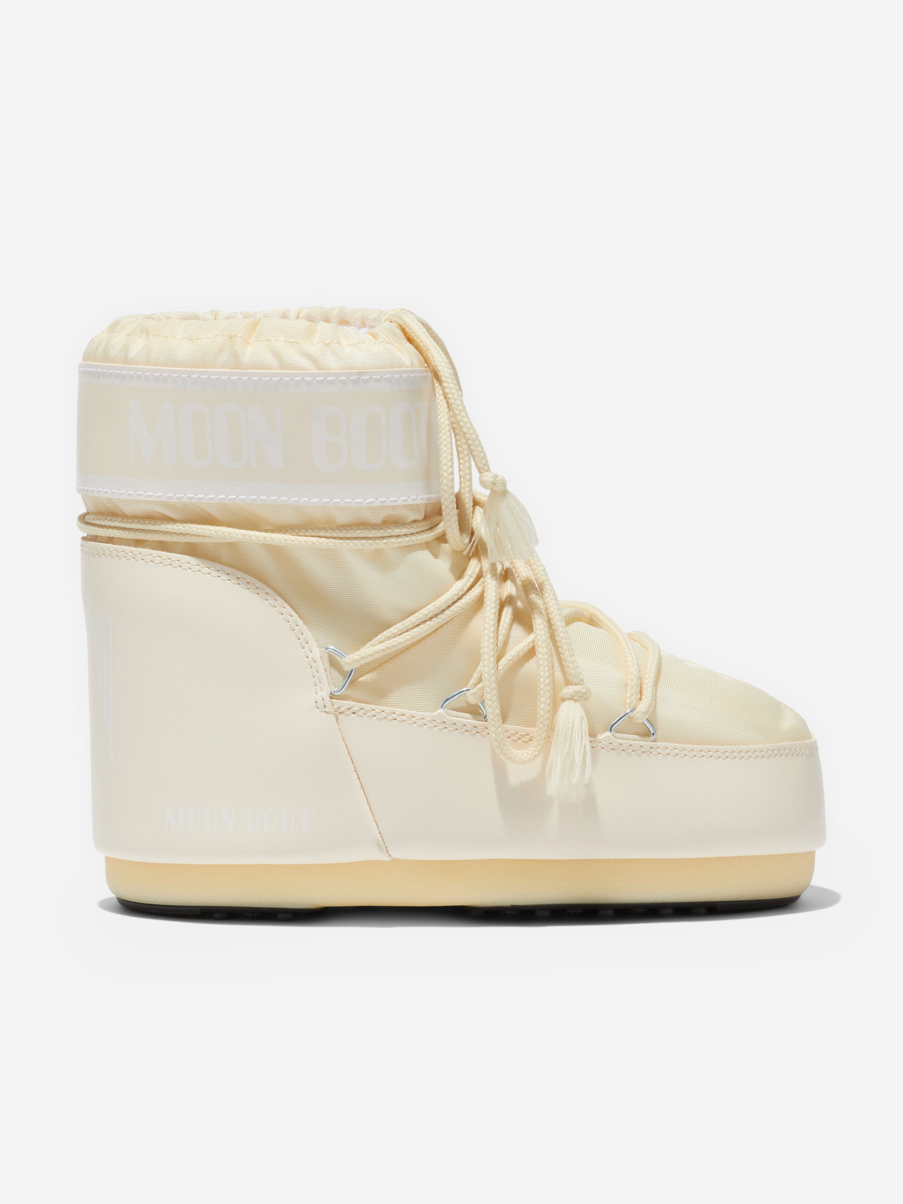 Moon Boot Girls Icon Low Boots in Ivory Release Dates