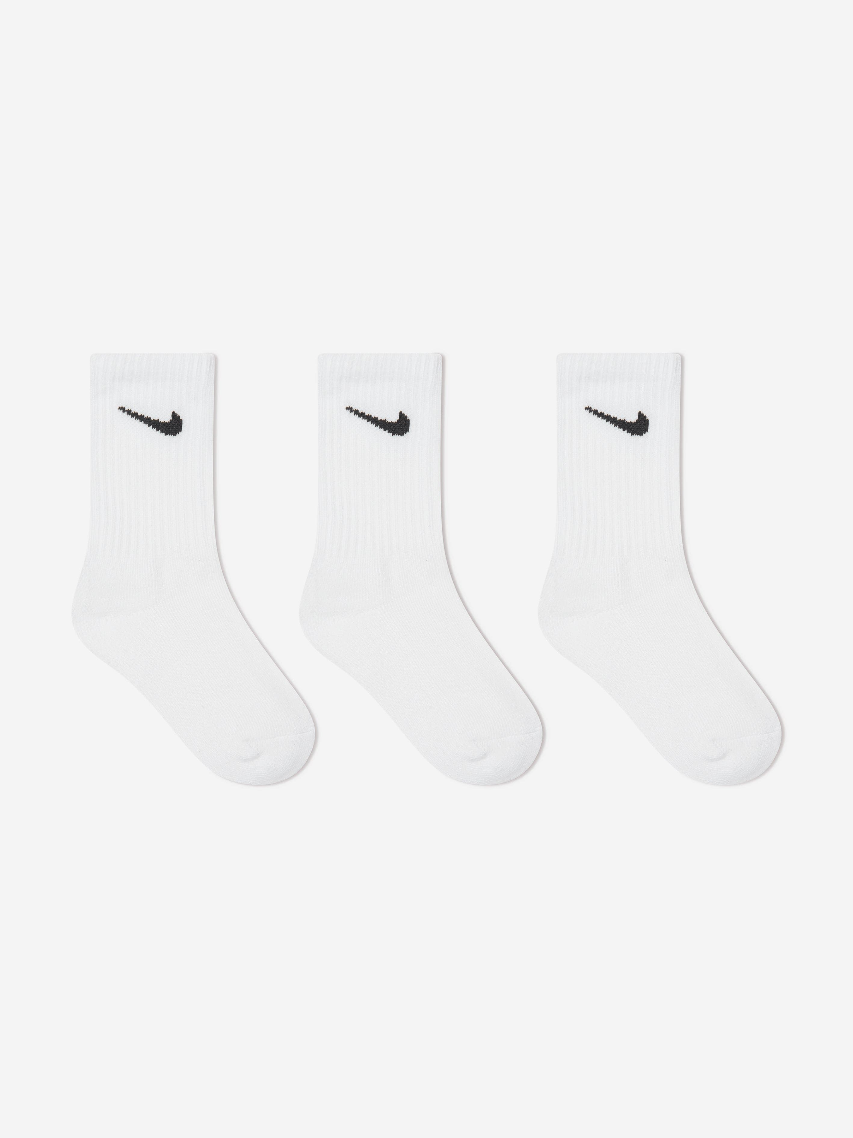 Nike Boys Basic 3 Pack Socks Set in White Largest Supplier Cheap Pice