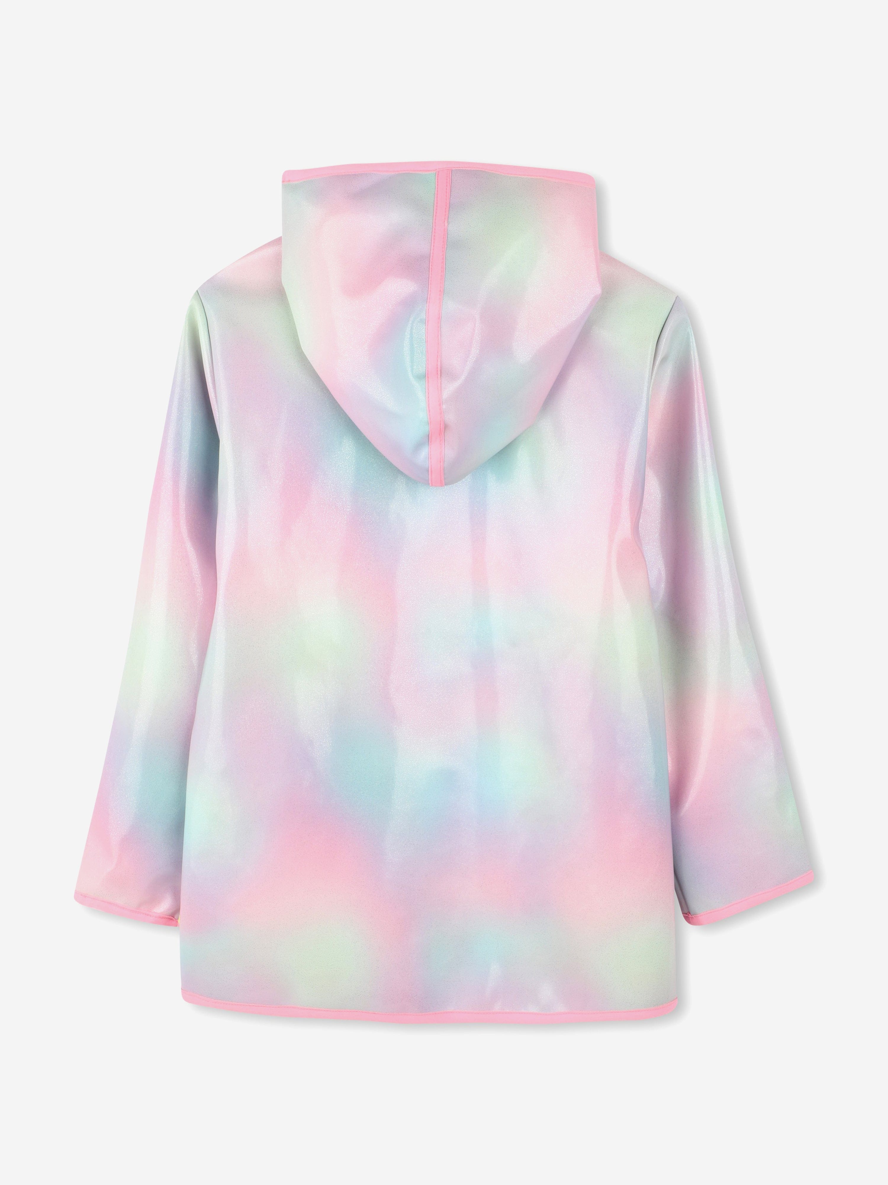 Girls Hooded Raincoat in Multicolour Clearance Fashionable