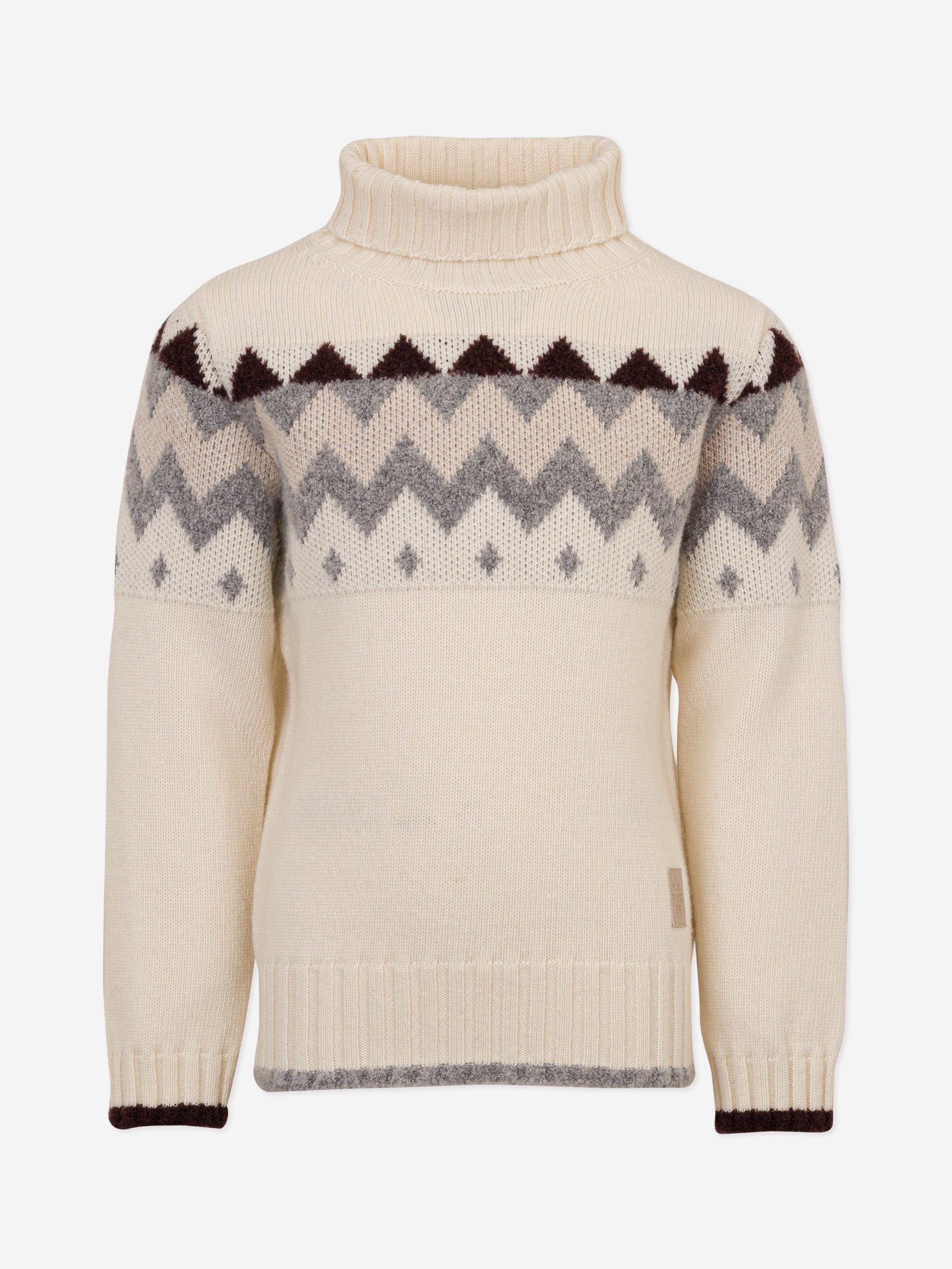 Eleventy Boys Wool Knitted Jumper in Ivory Cheap Sale Online