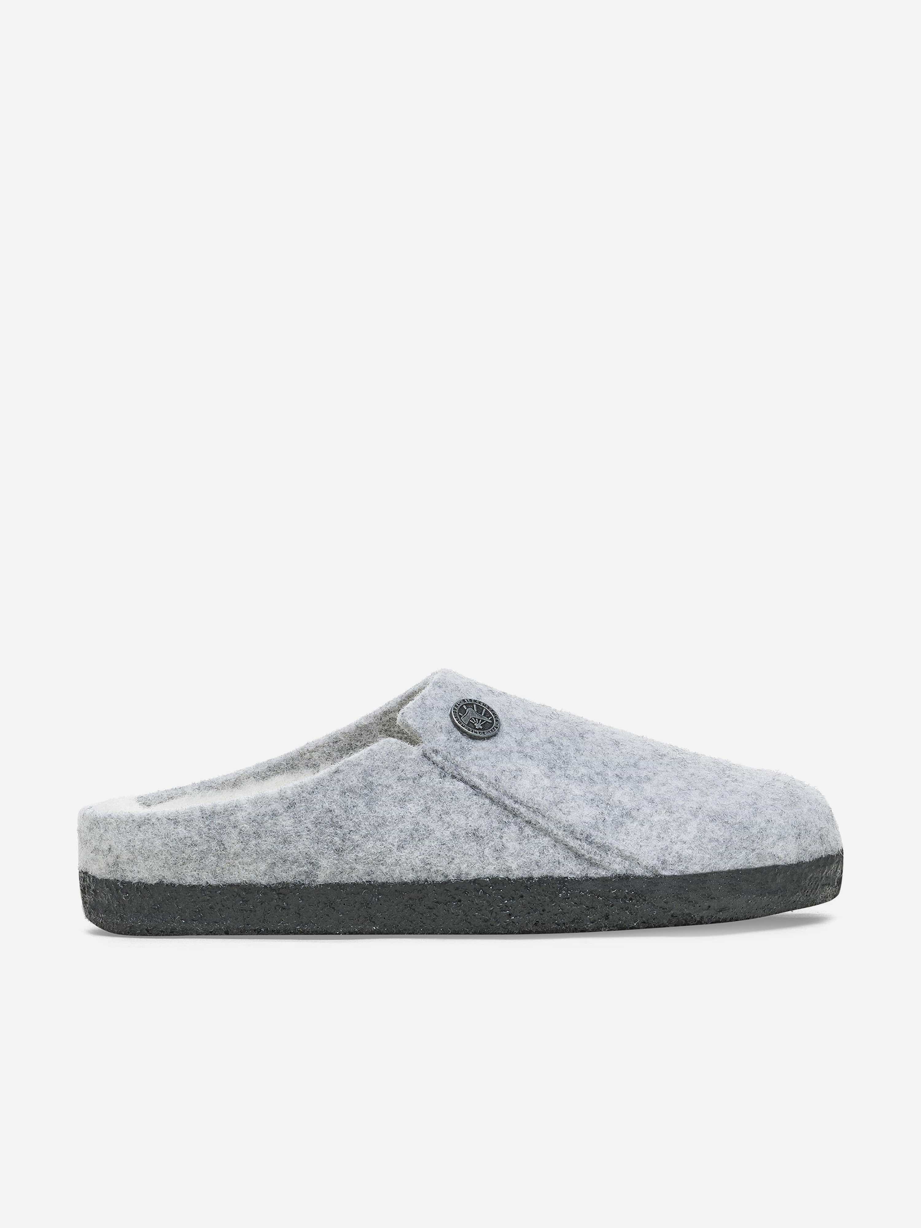 BIRKENSTOCK Boys Zermatt Felt Shearling Slippers in Grey Buy Cheap Looking For