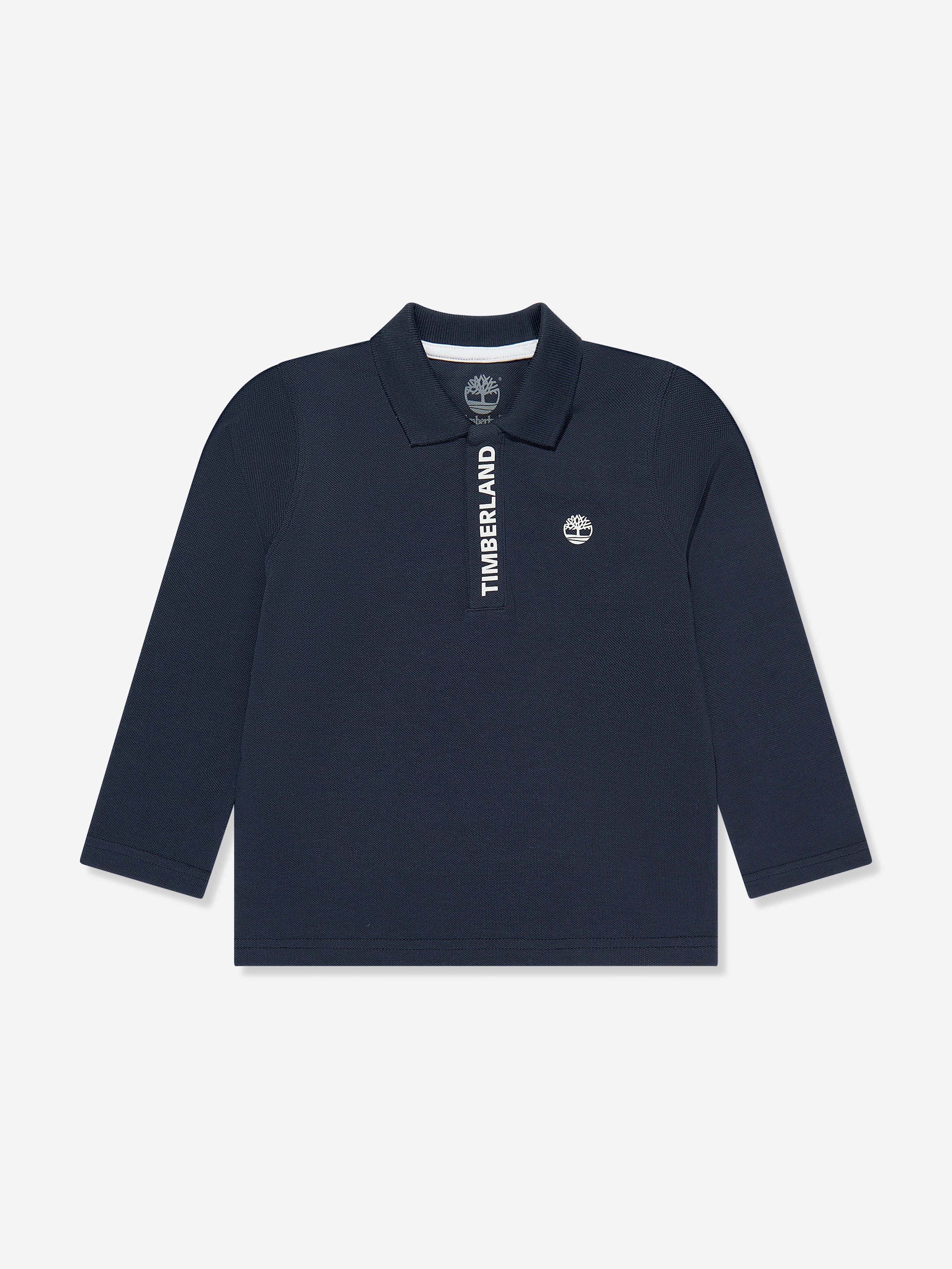 Timberland Boys Long Sleeve Polo Shirt in Navy Buy Cheap Best Sale