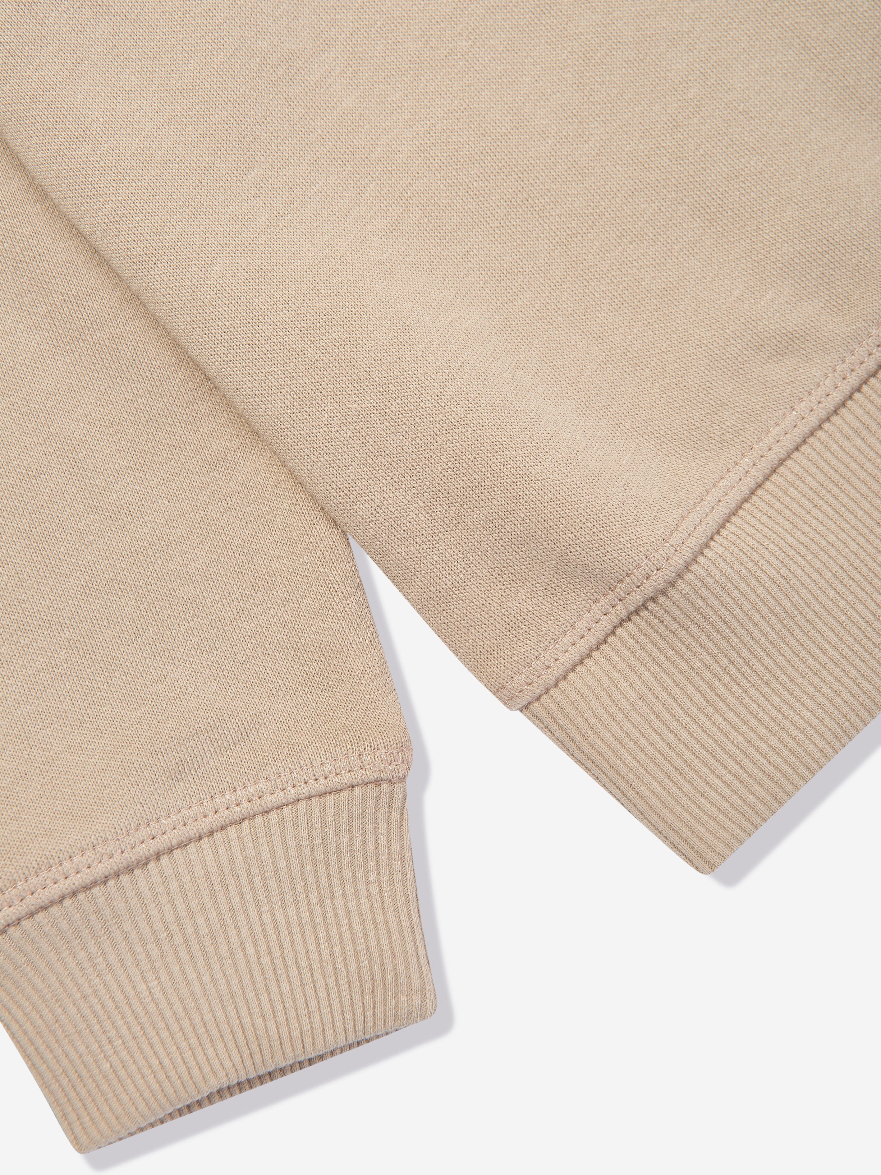 Hugo Boys Logo Print Sweatshirt in Beige Buy Cheap Discounts