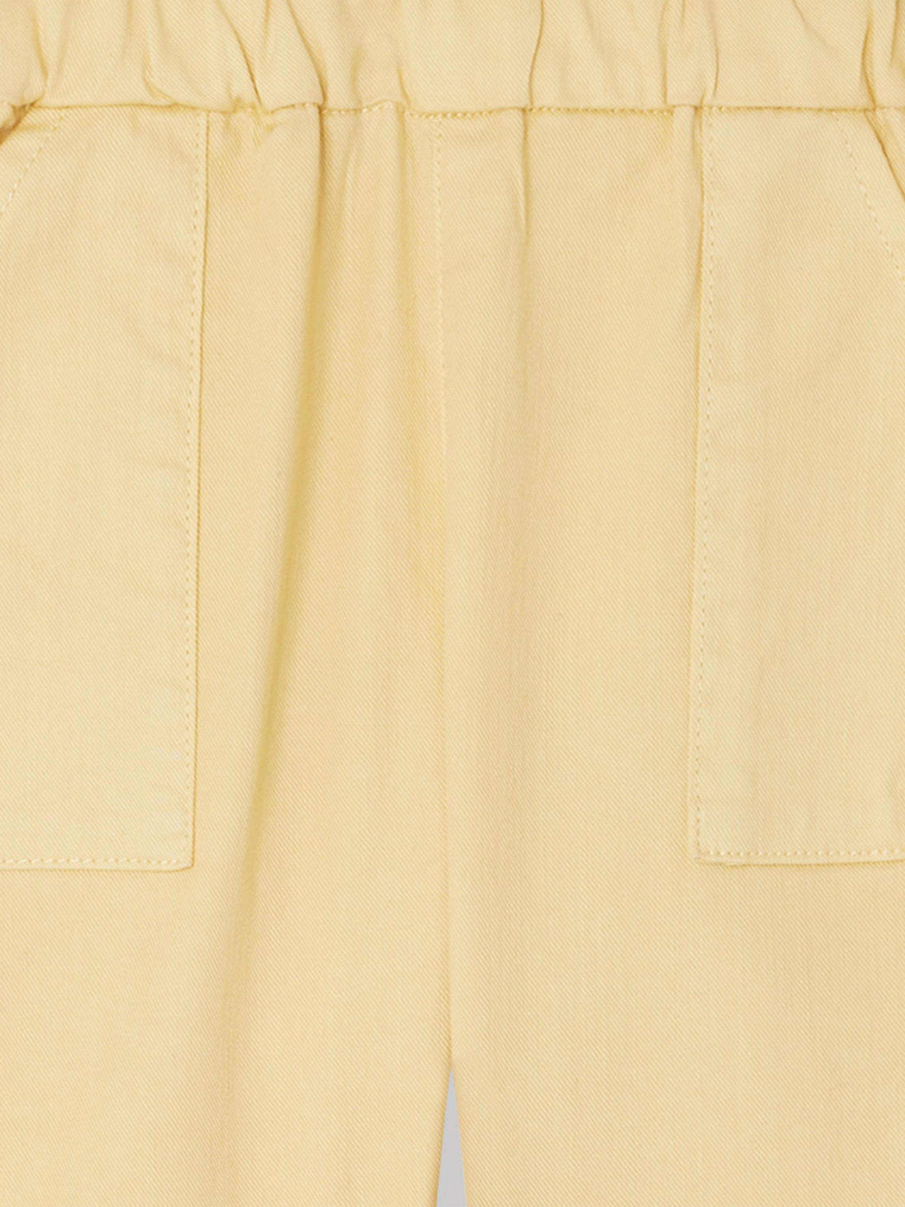 Bonpoint Baby Cotton Trousers in Yellow Sale Tumblr
