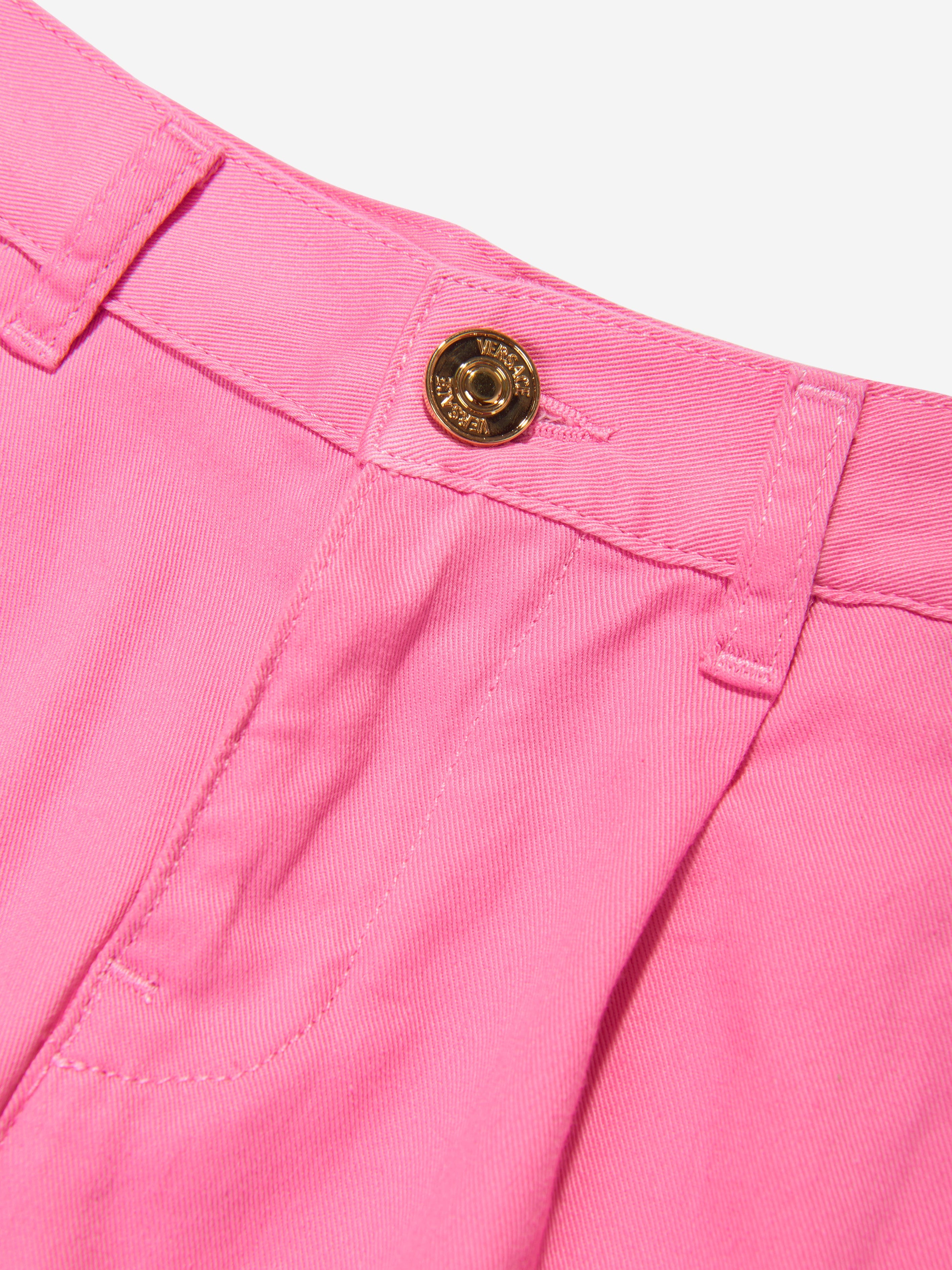 Versace Girls Cargo Trousers in Pink Affordable Cheap Pice