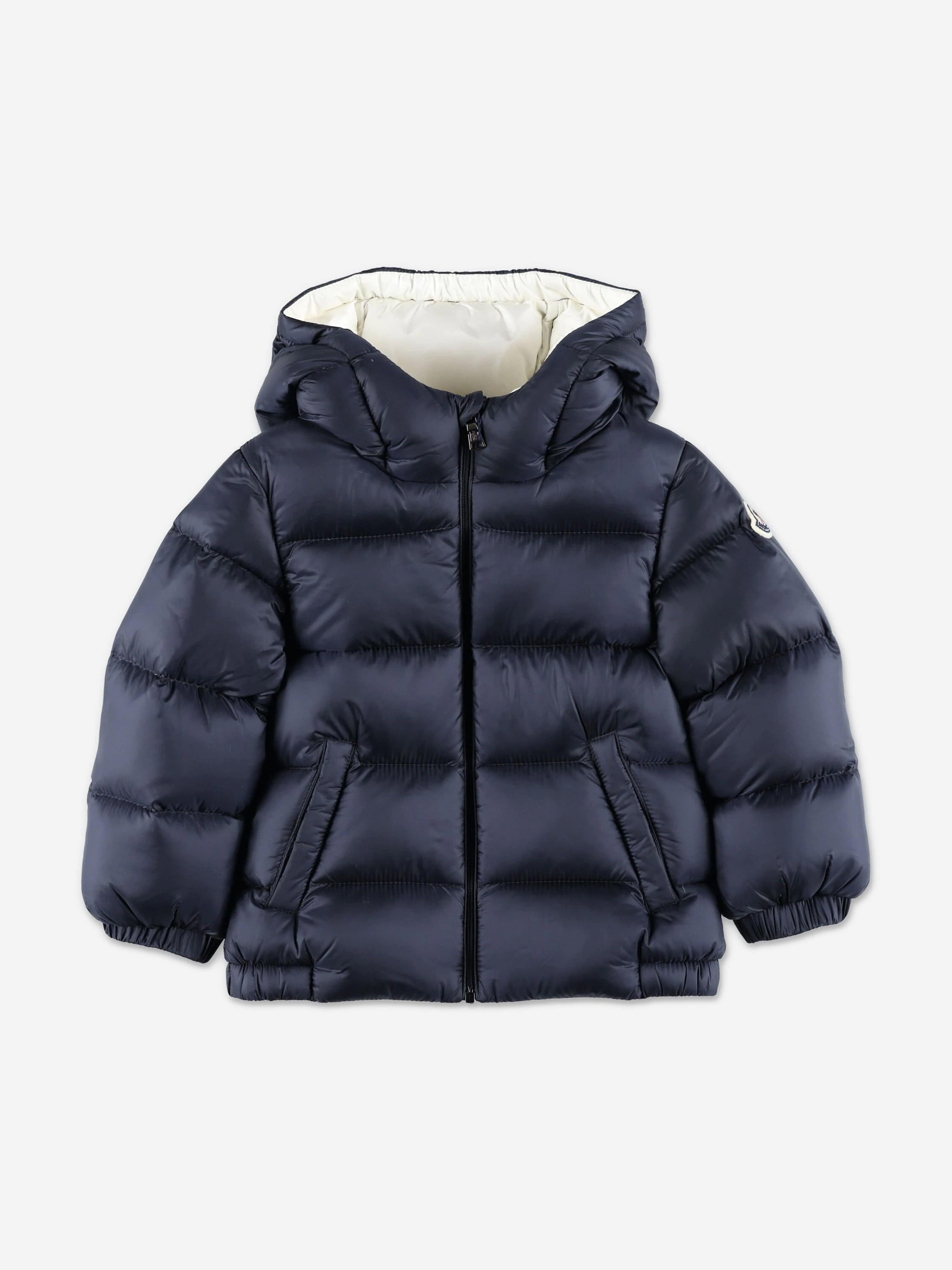 Moncler Enfant Baby Boys Down Padded New Macaire Jacket in Navy Buy Cheap Comfortable