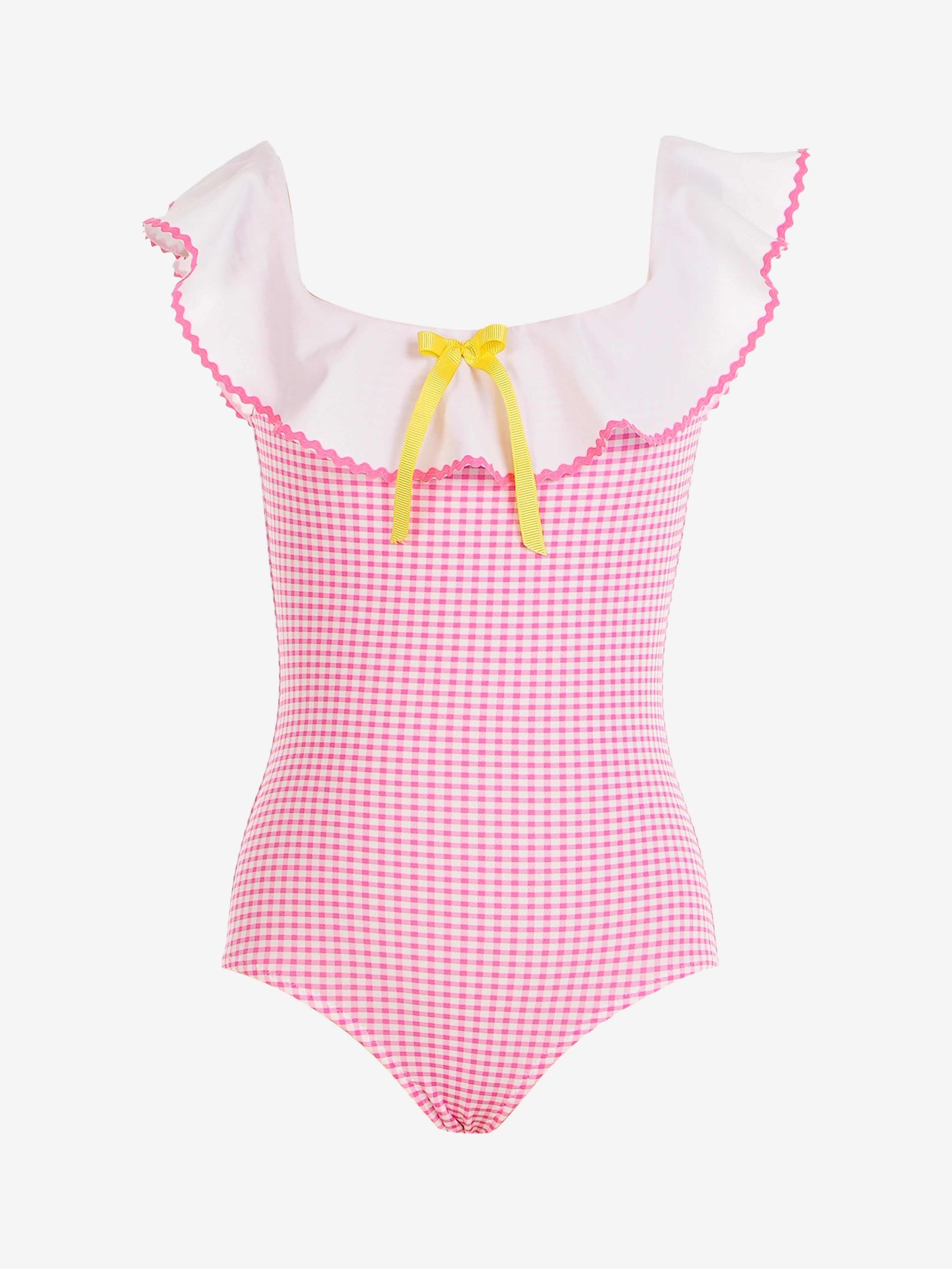 Girls Francesca Swimsuit in Pink Best Pices Sale Online