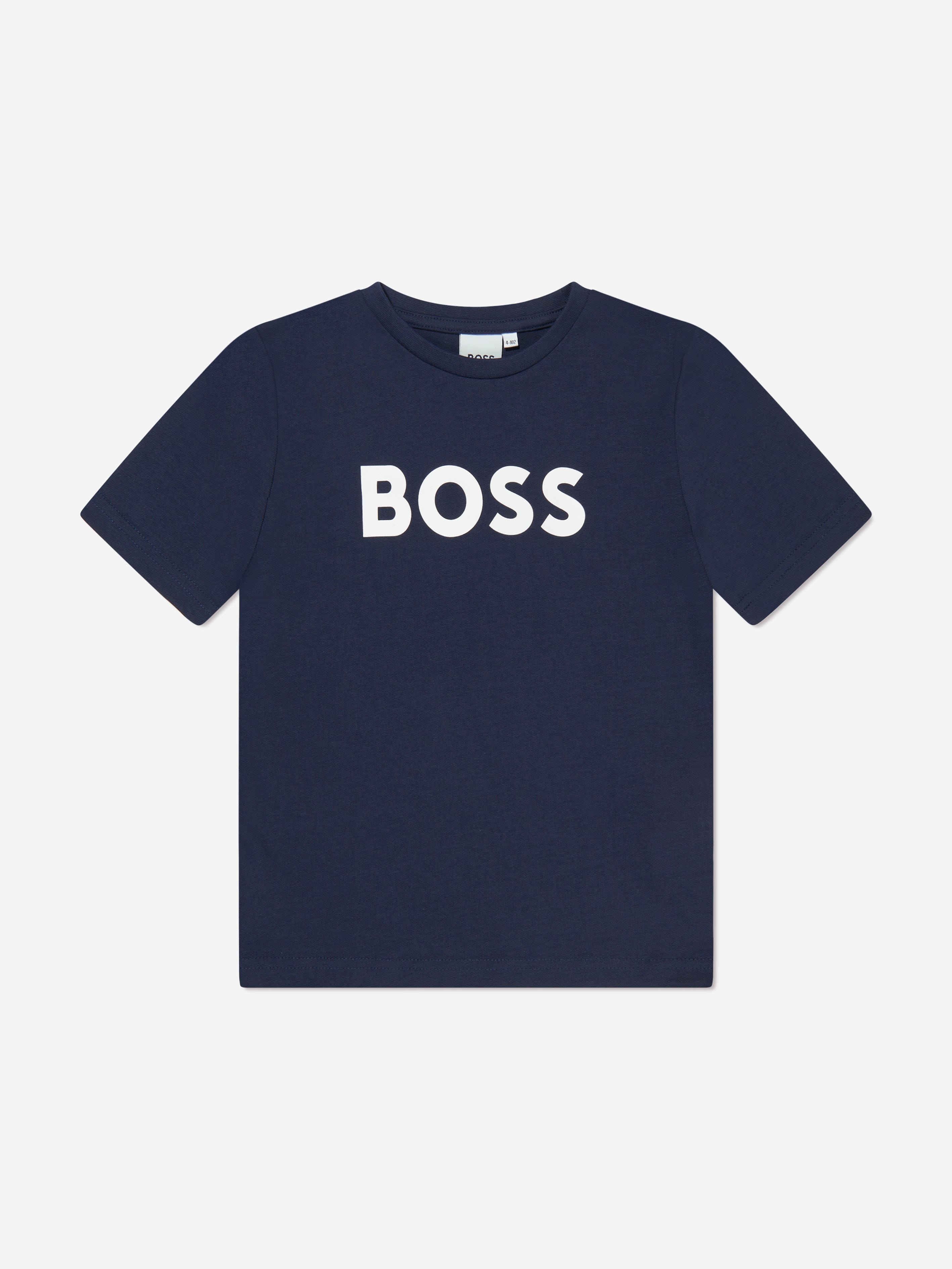 BOSS Boys Logo T-Shirt in Navy Clearance Big Sale