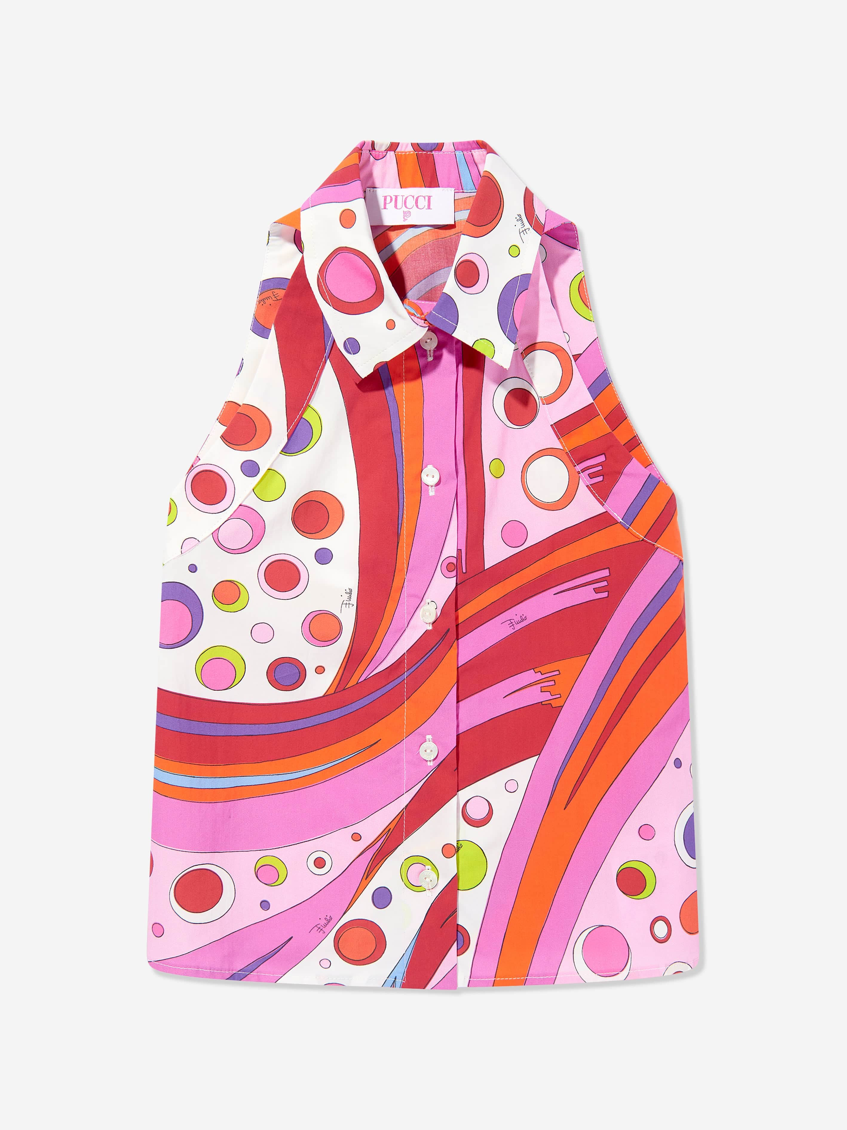 Girls Fontane Print Sleeveless Blouse in Red Buy Cheap Pices