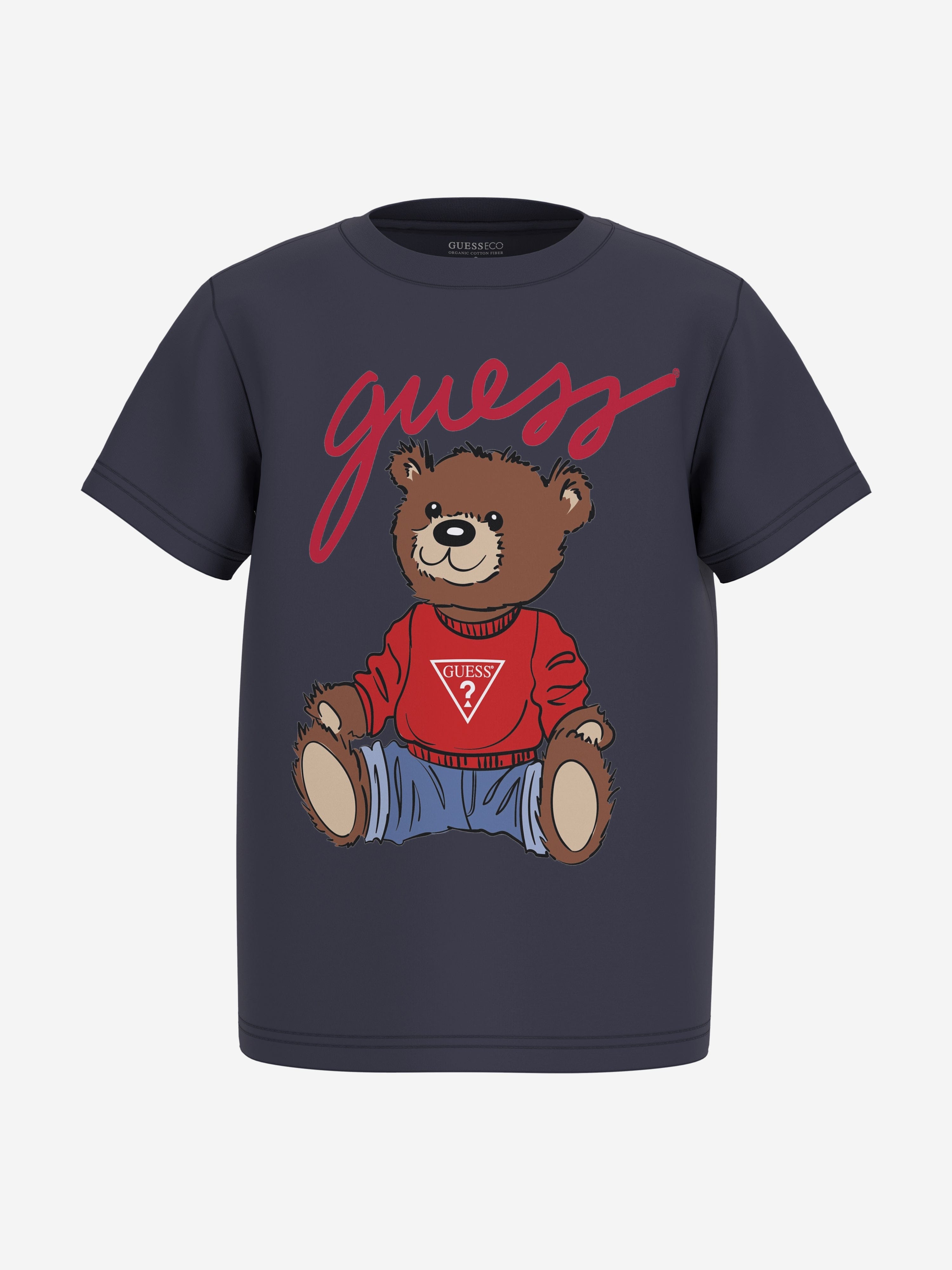 Kids Teddy Bear T-Shirt in Navy Cheap Sale Low Cost