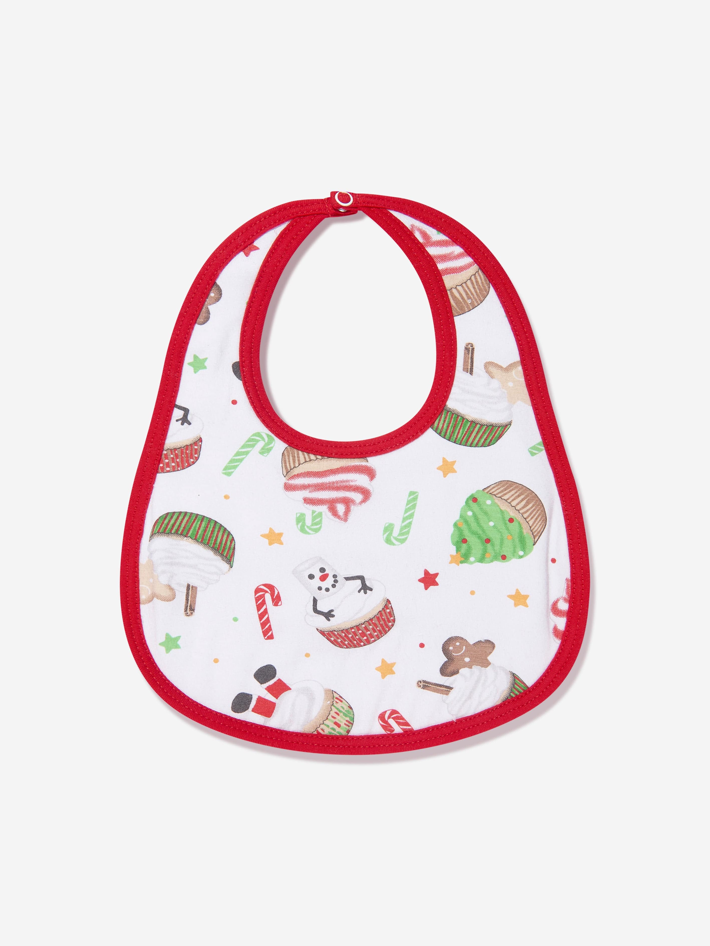 Magnolia Baby Baby Festive Cupcakes Bib in White Free Shipping Cheap Pice
