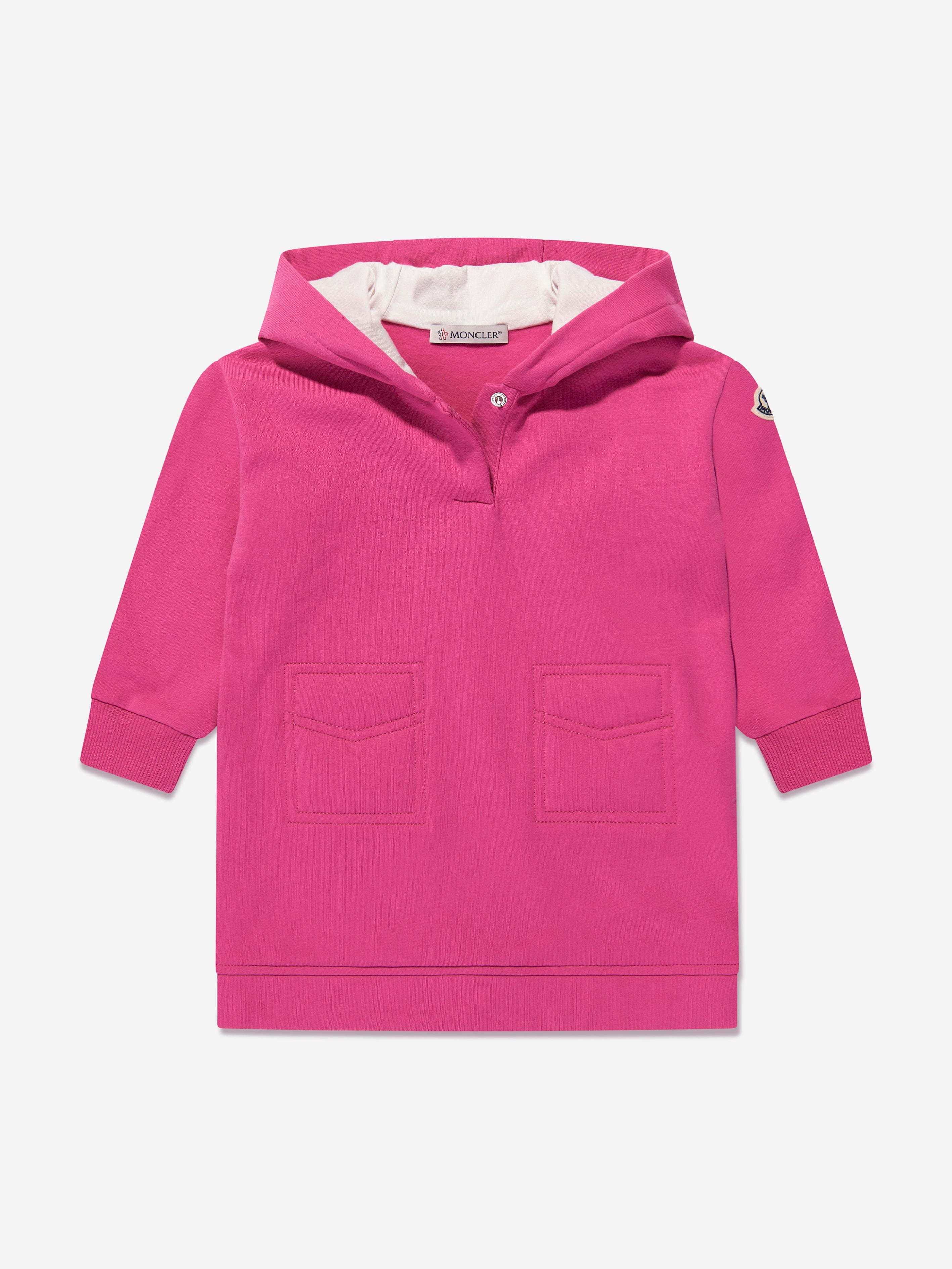 Moncler Enfant Baby Girls Hooded Sweater Dress in Pink Cheap The Cheapest