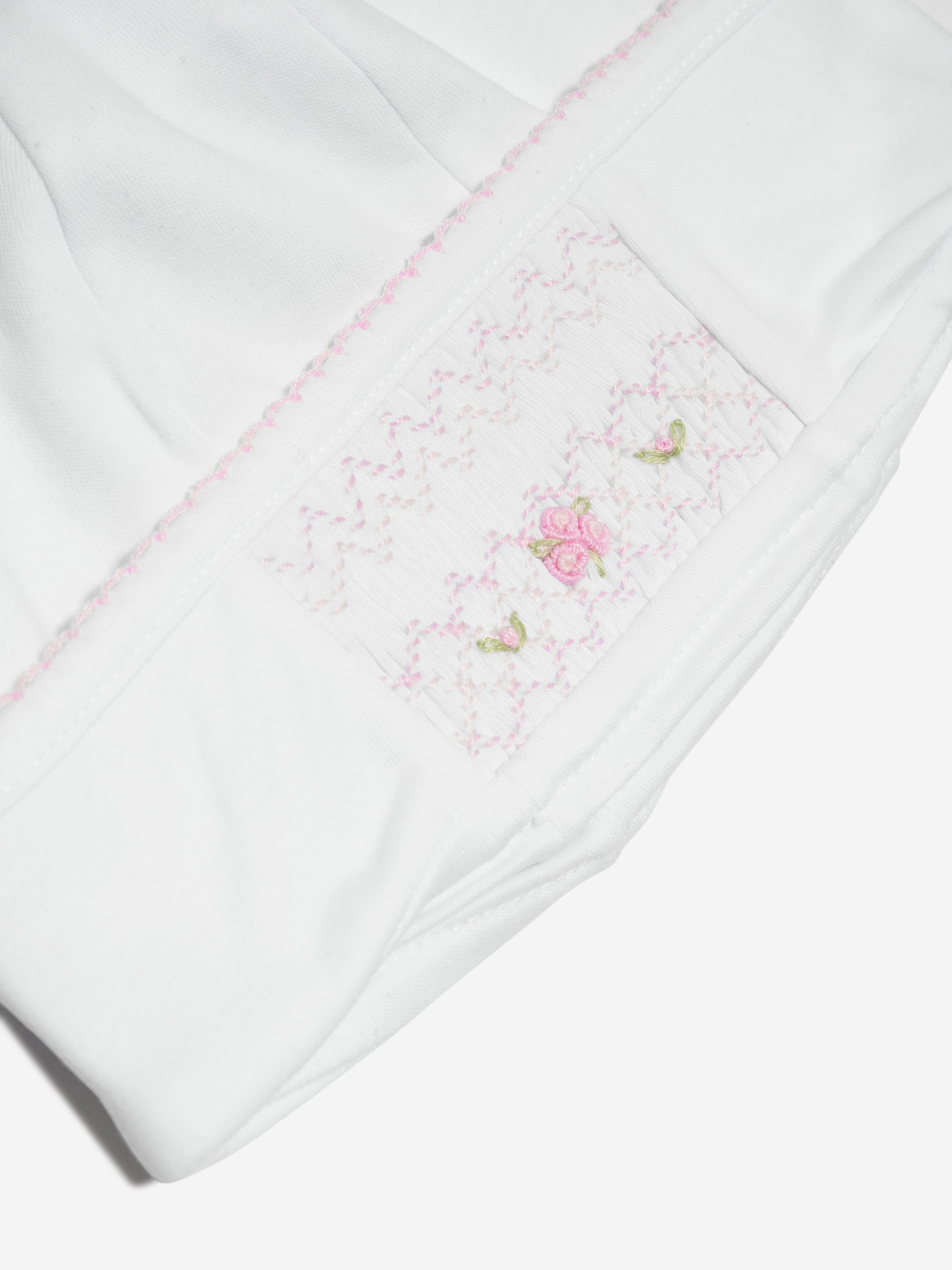 Magnolia Baby Baby Girls Smocked Hat in White Cheap Cost