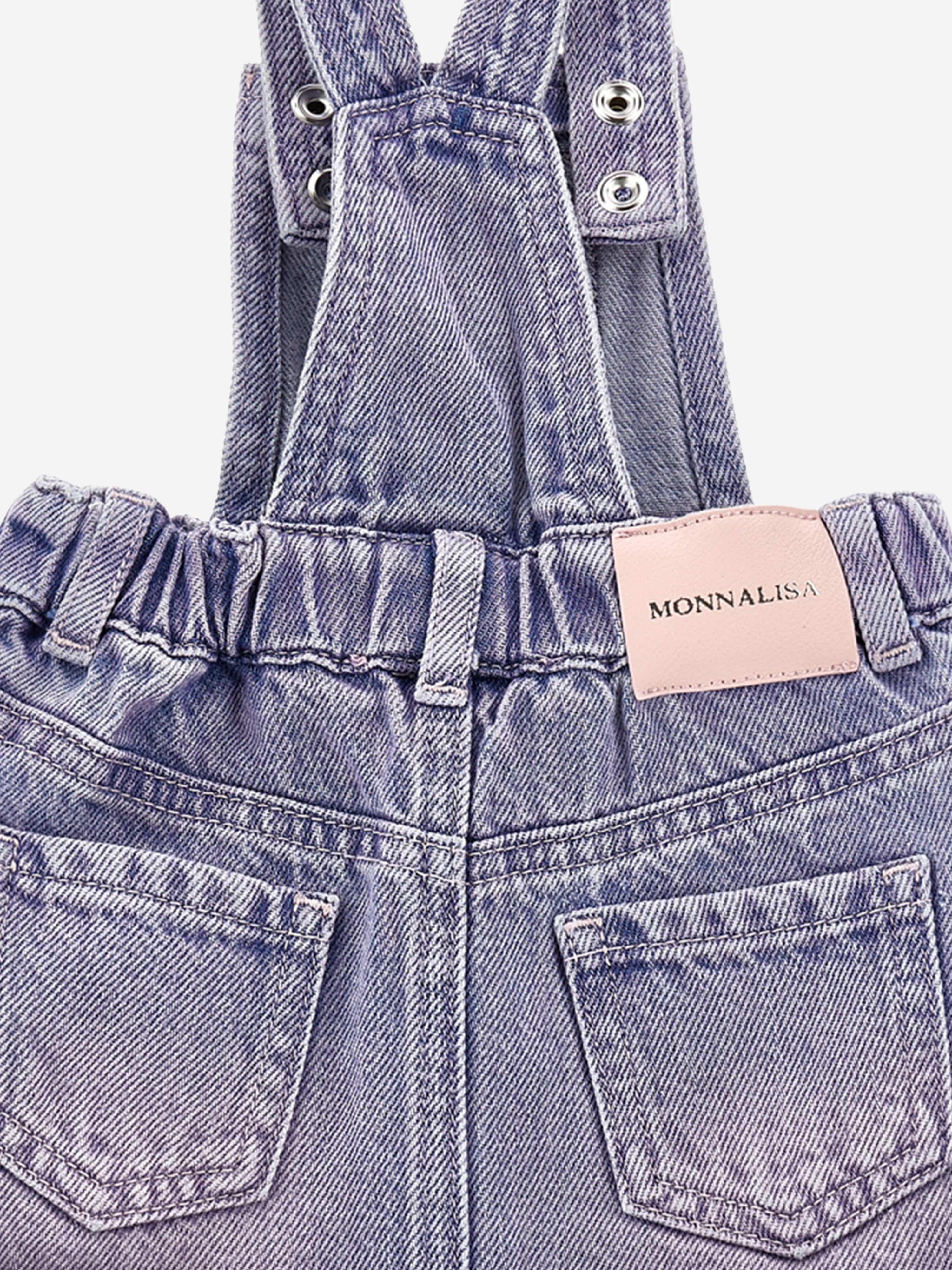 Baby Girls Rose Denim Dungaree Dress in Blue Cheap Outlet Locations