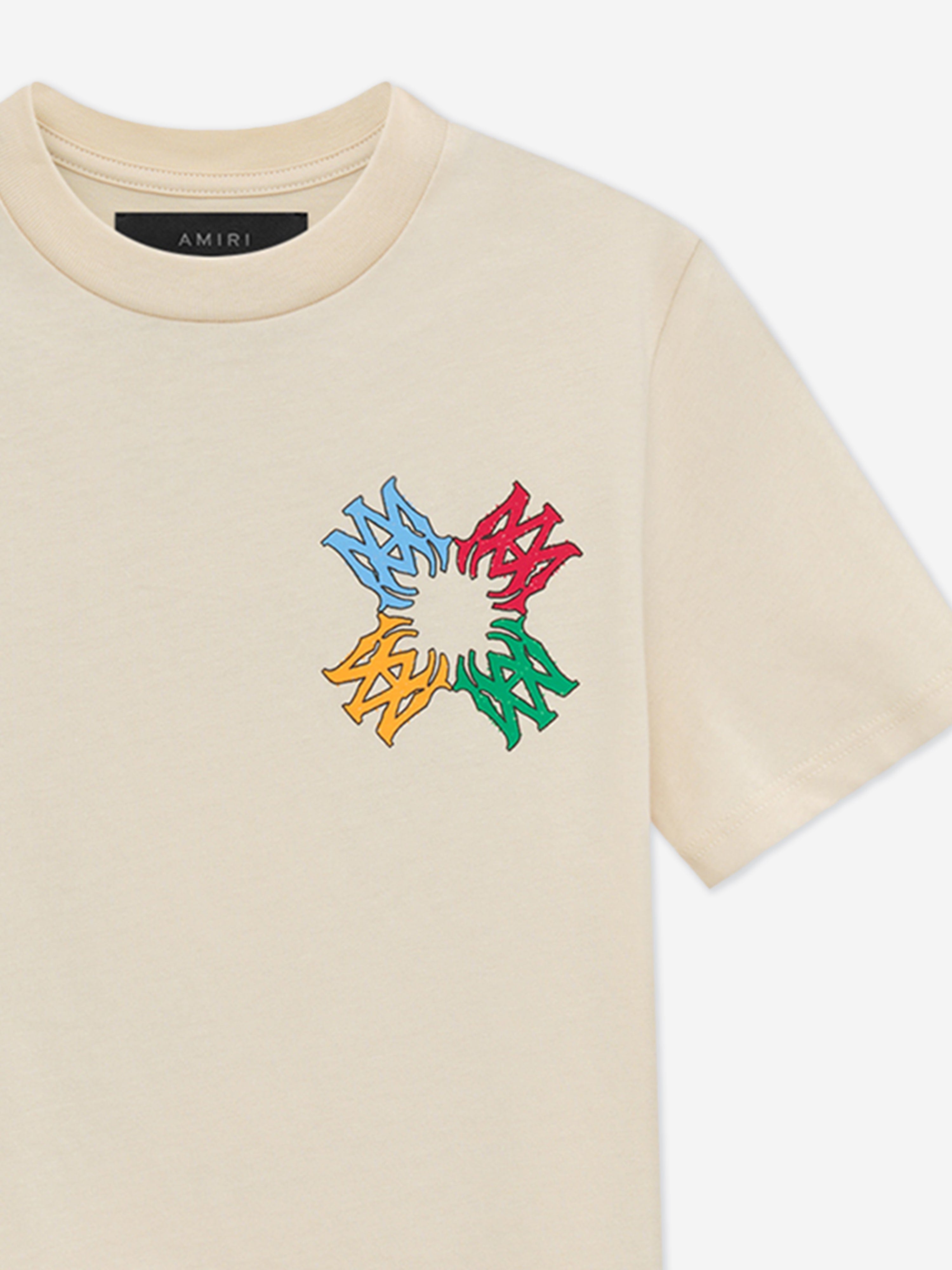 Kids MA Quad Scribble T-Shirt in Ivory Free Shipping Cost