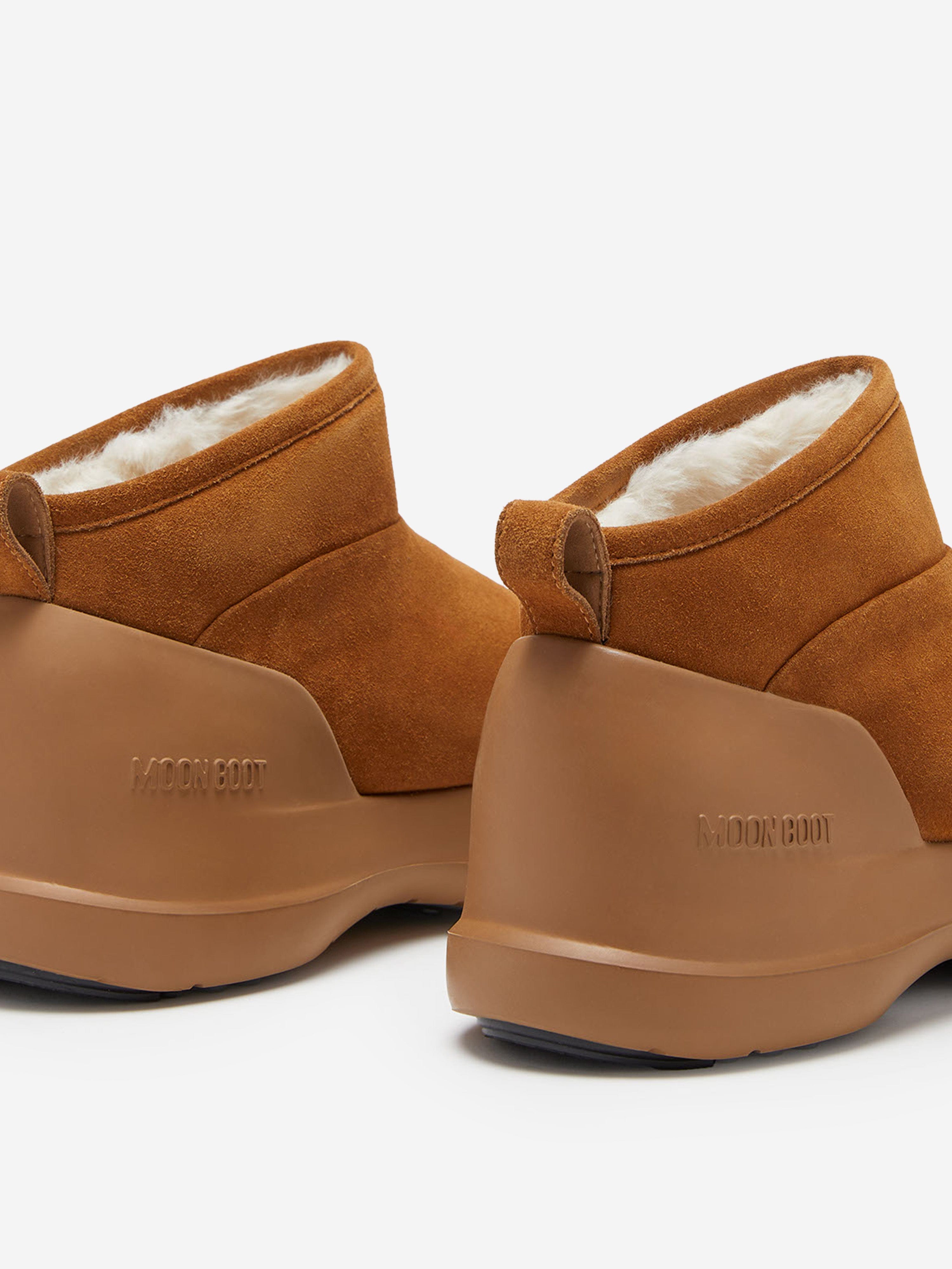 Moon Boot Boys Luna Suede Low Boots in Brown Latest Sale Online