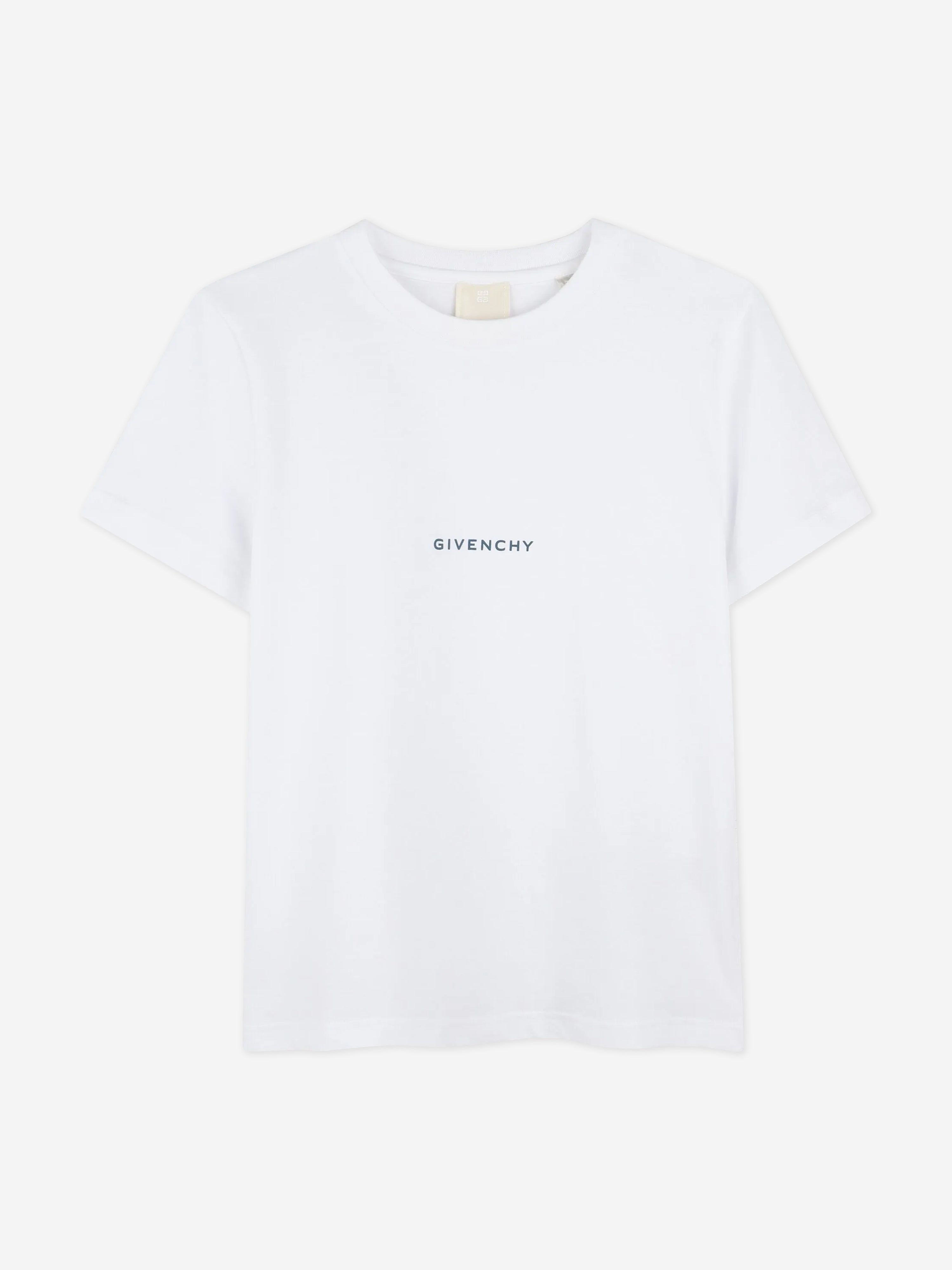 Boys Logo Print T-Shirt in White New Arrival For Sale