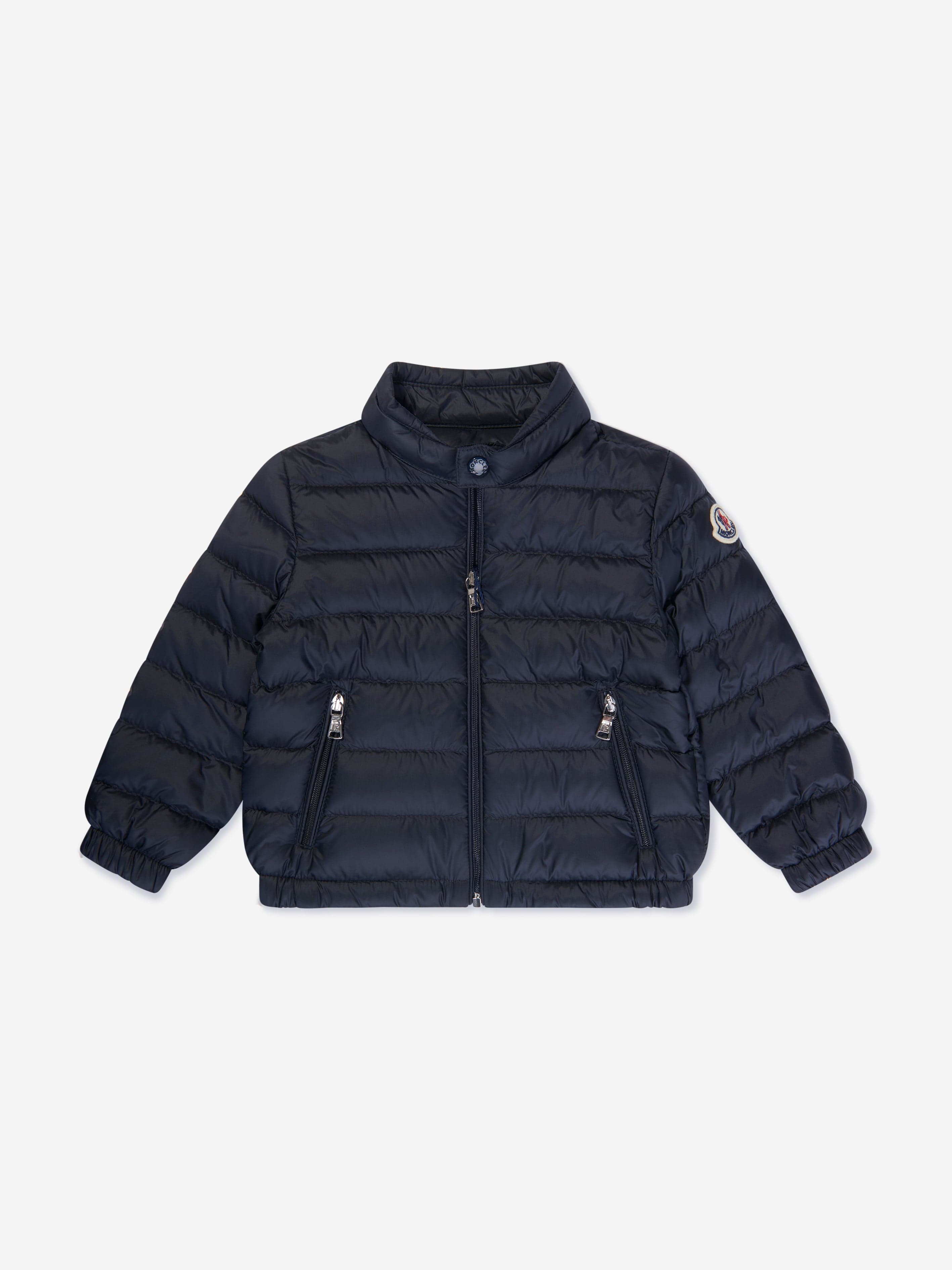 Moncler Enfant Baby Boys Down Padded Acorus Jacket in Navy Free Shipping Nicekicks