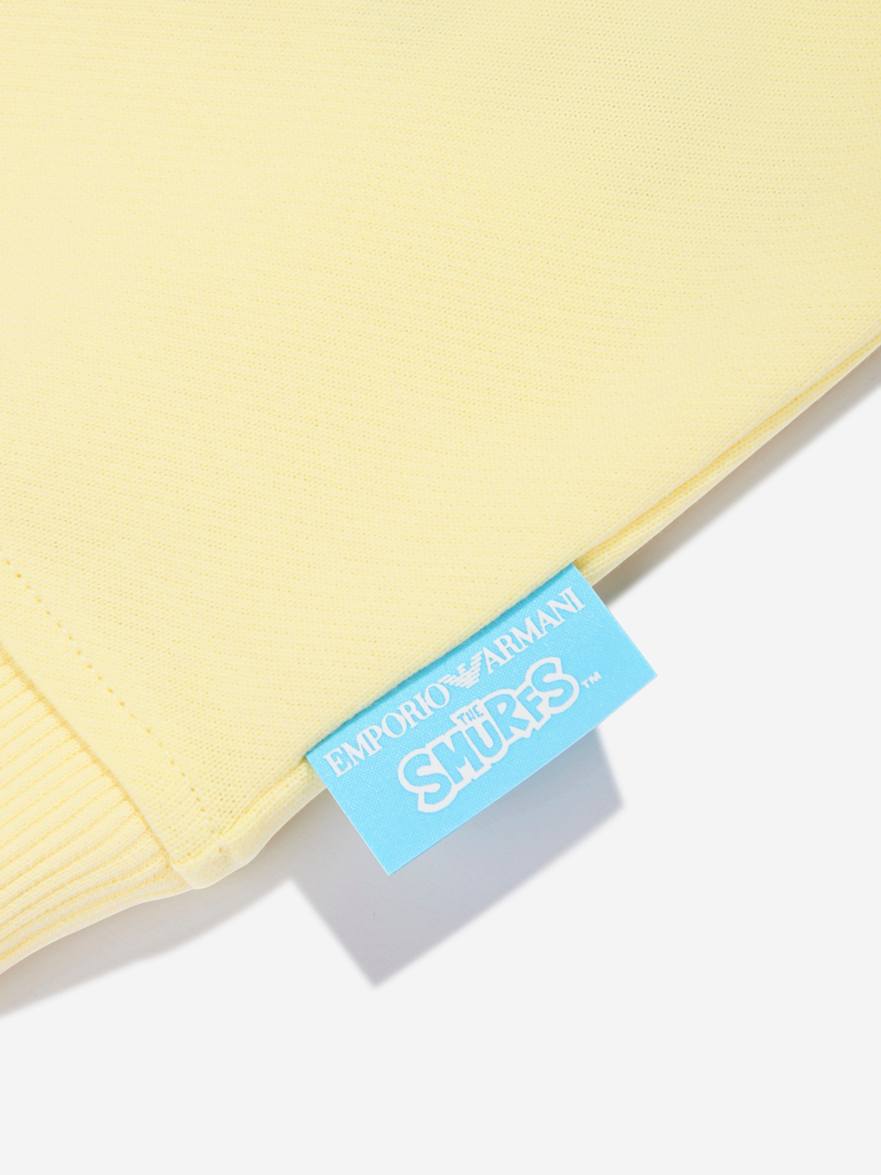Emporio Armani Boys Smurf Surf Sweatshirt in Yellow Discount Many Kinds Of