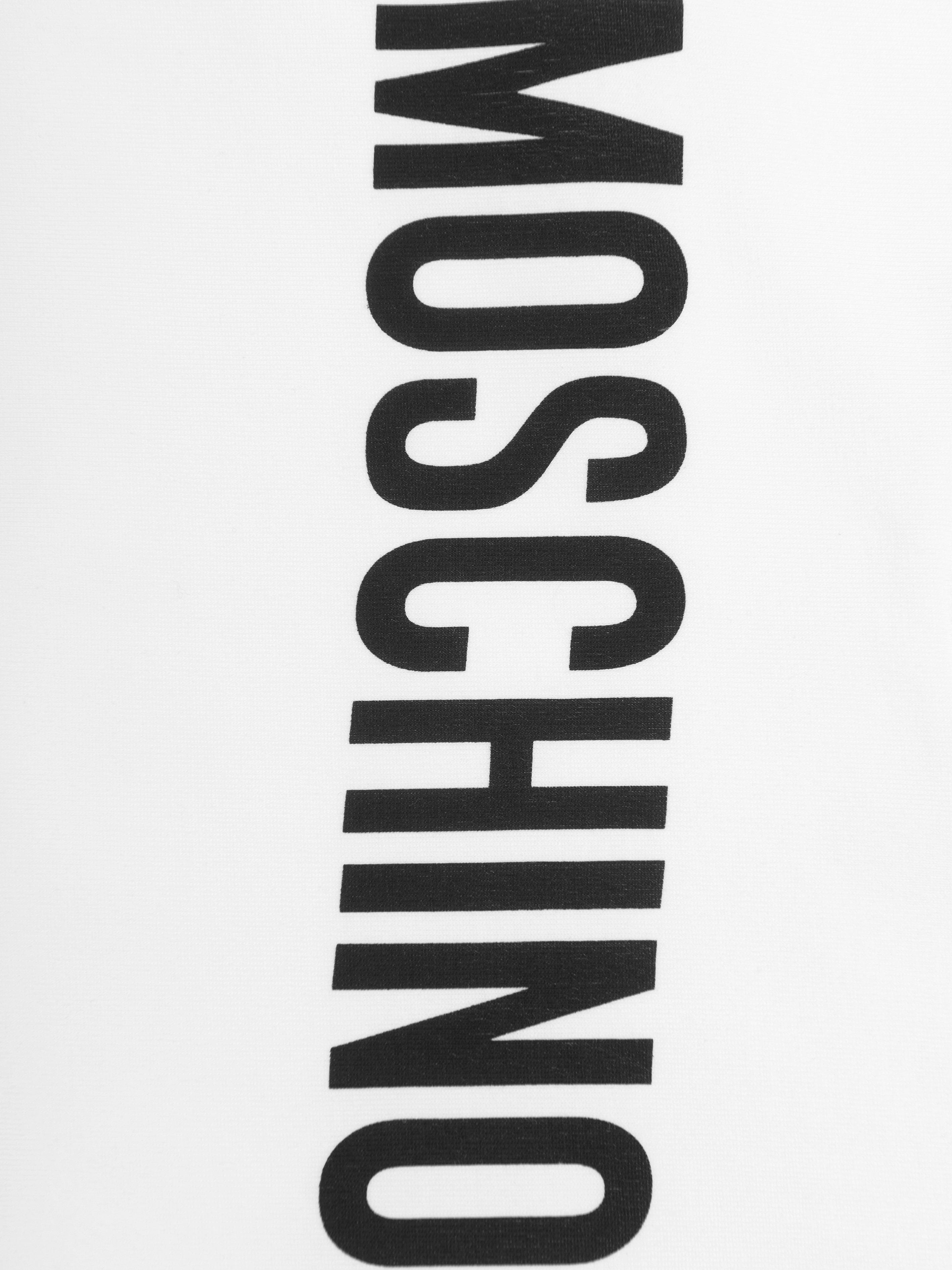 Moschino Kids Logo T-Shirt in White Cheap Sale Tumblr