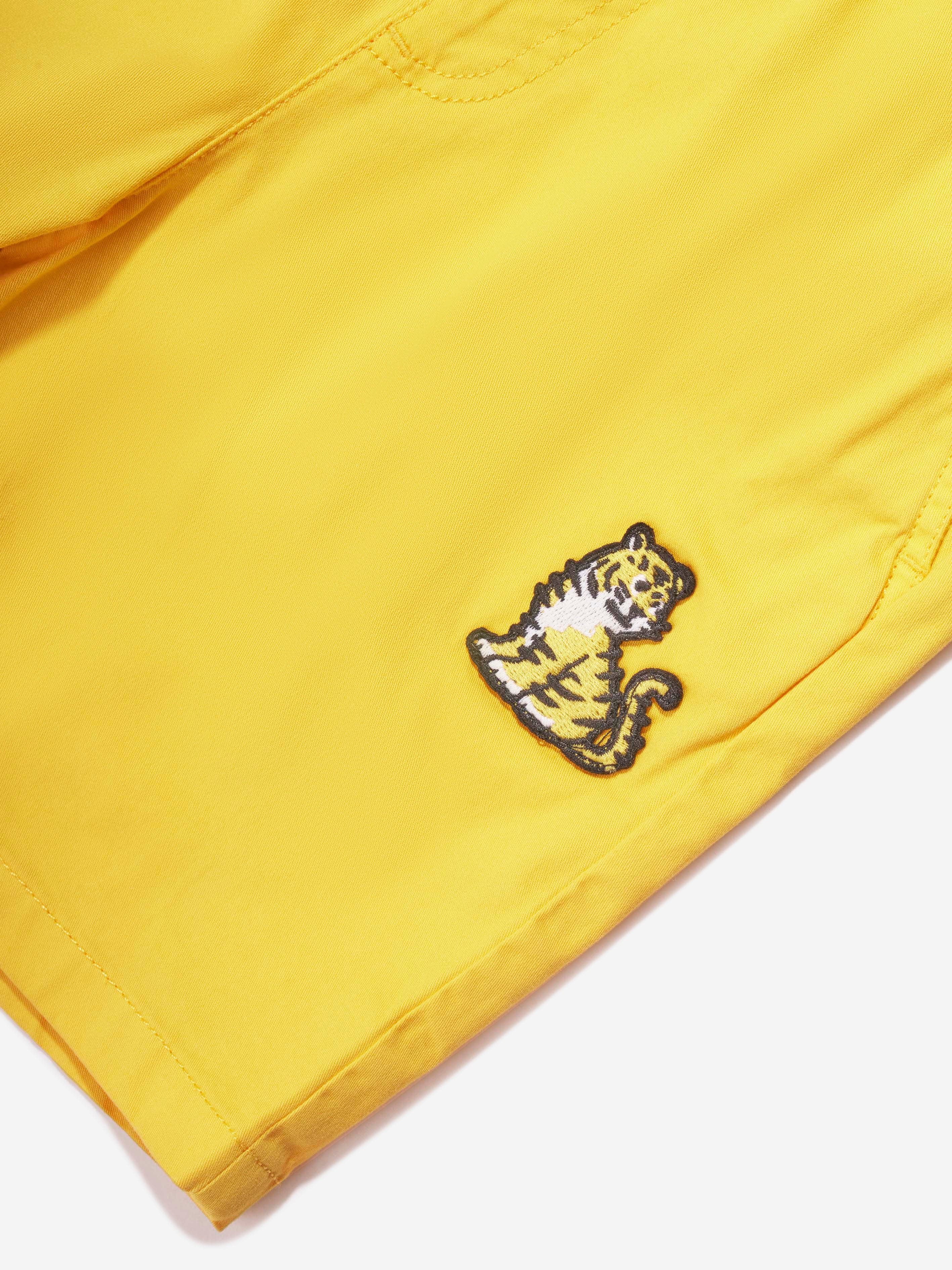 KENZO Boys Kotora Bermuda Shorts in Yellow Discount Purchase