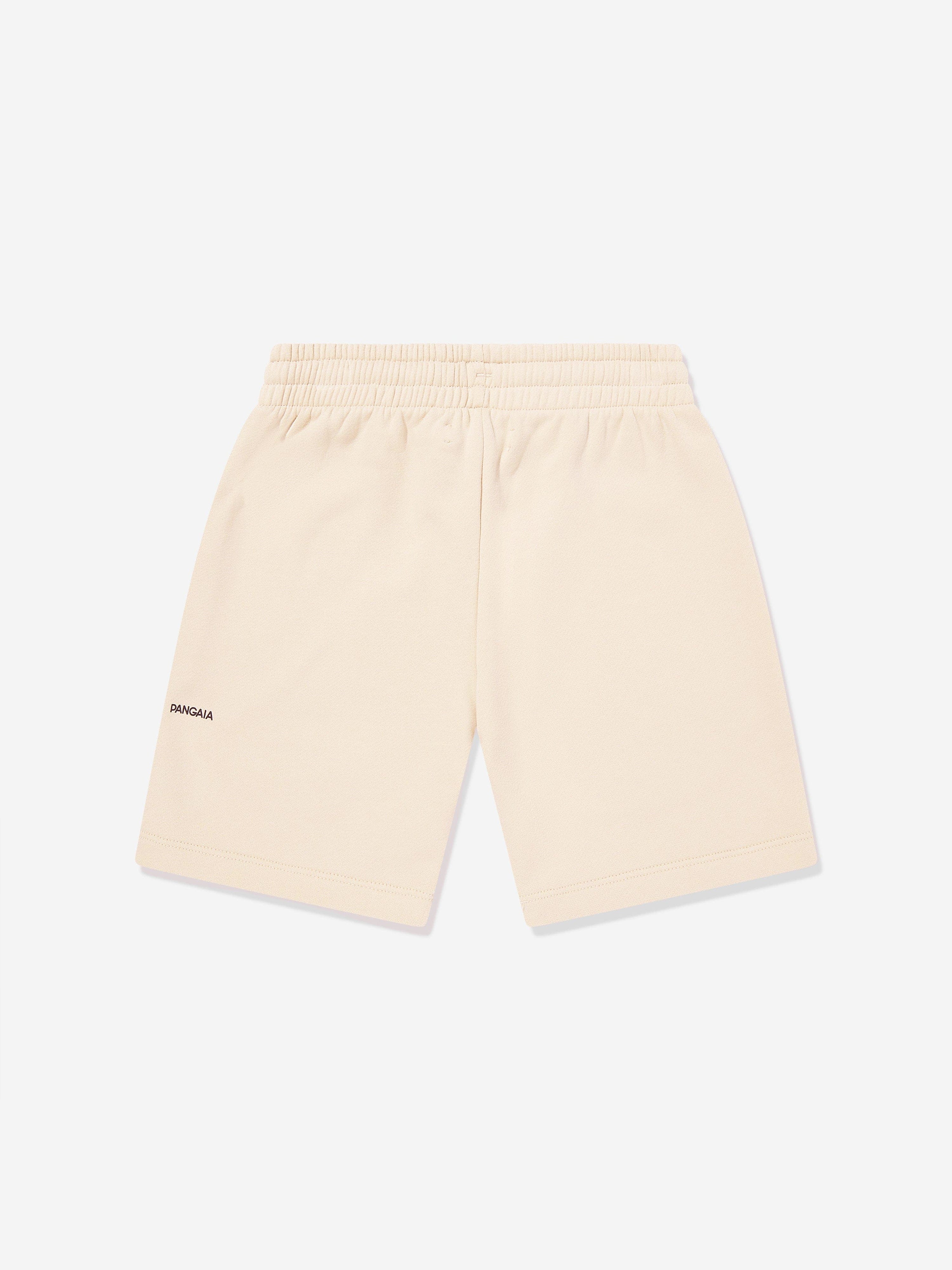 PANGAIA Kids 365 Midweight Long Shorts in Beige Discount Cheapest