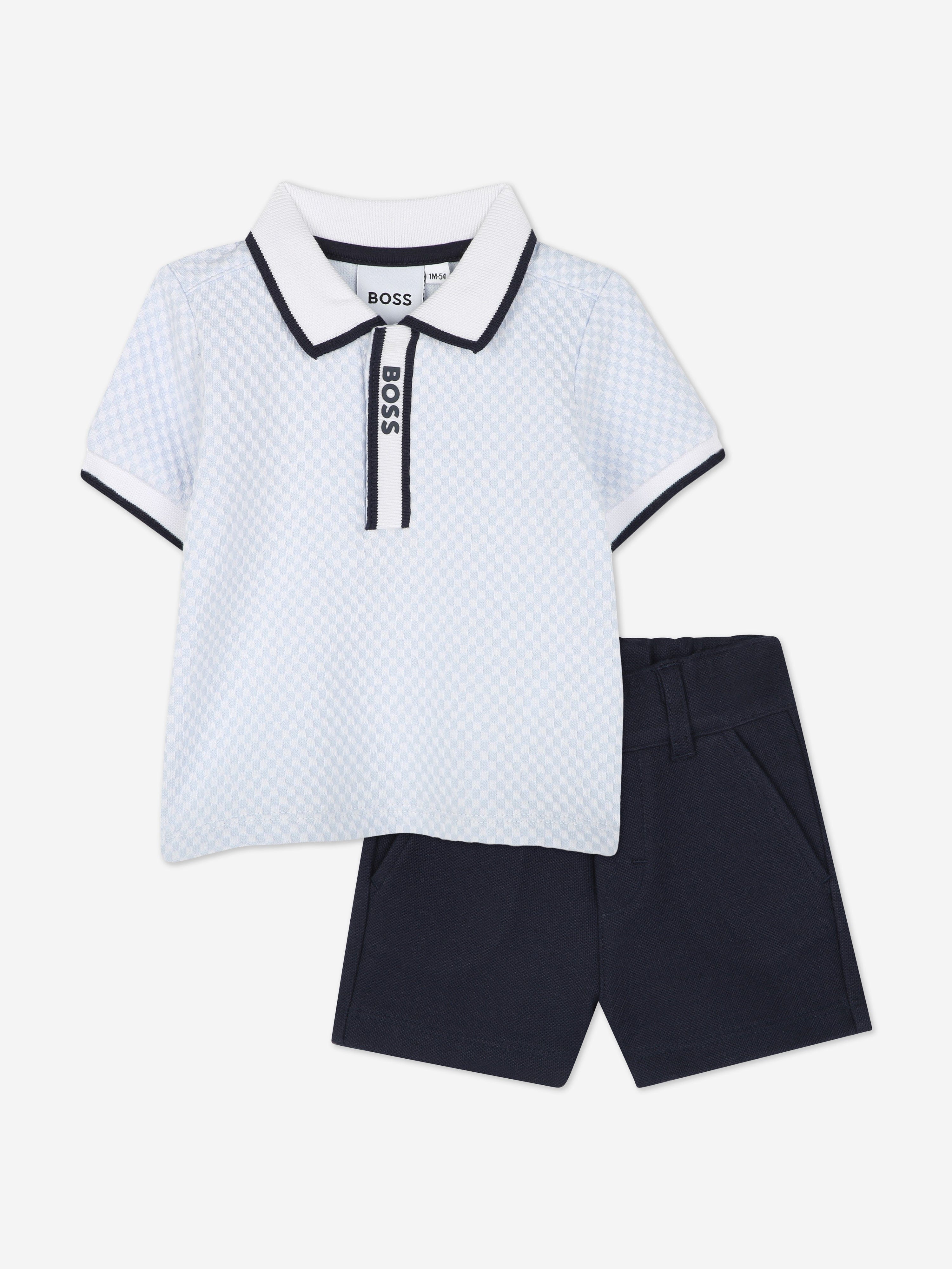 BOSS Baby Boys Short Set in Blue Sale Cheap Pice