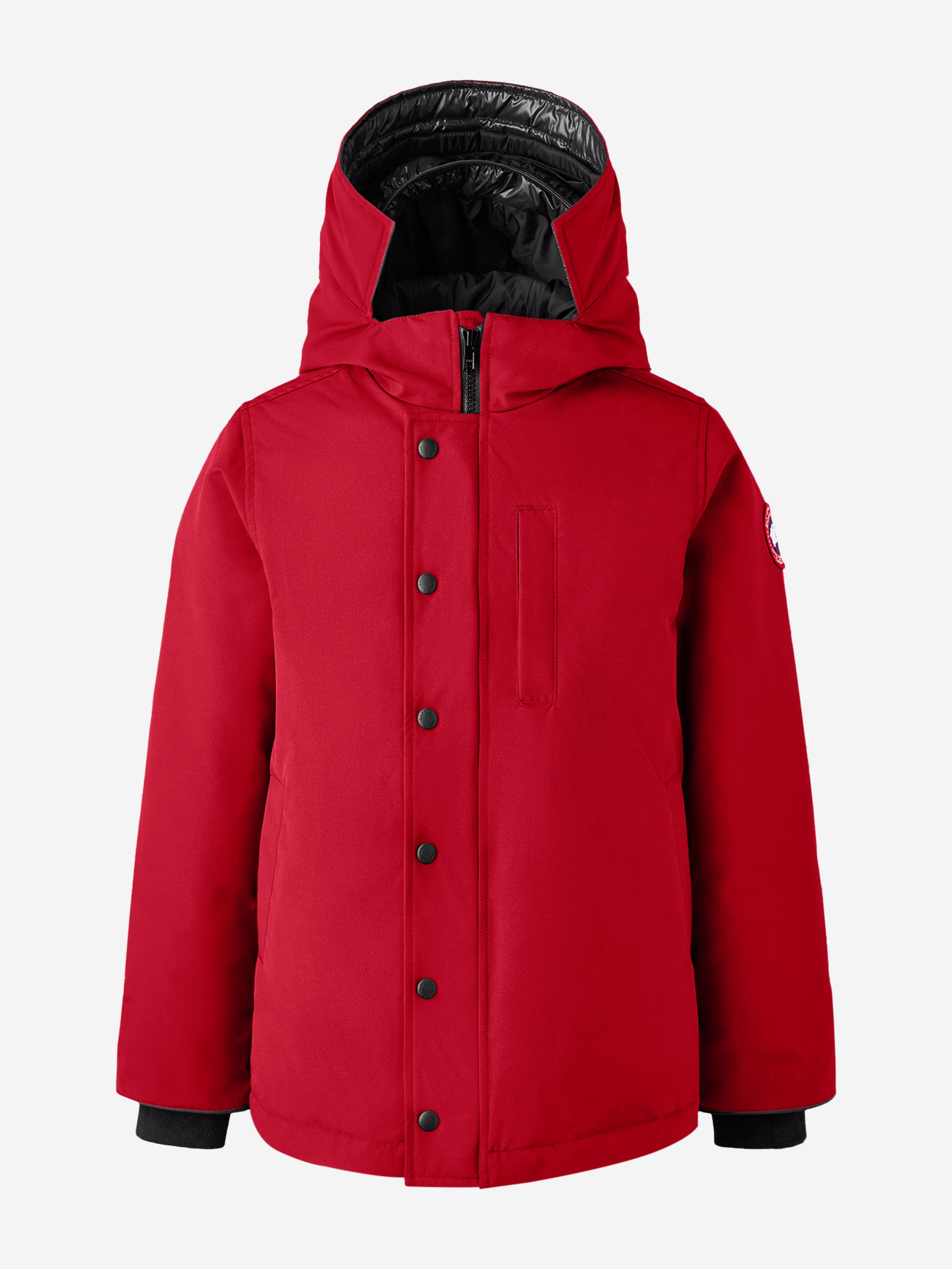 Canada Goose Kids Down Padded Logan Parka Jacket in Red Factory Outlet