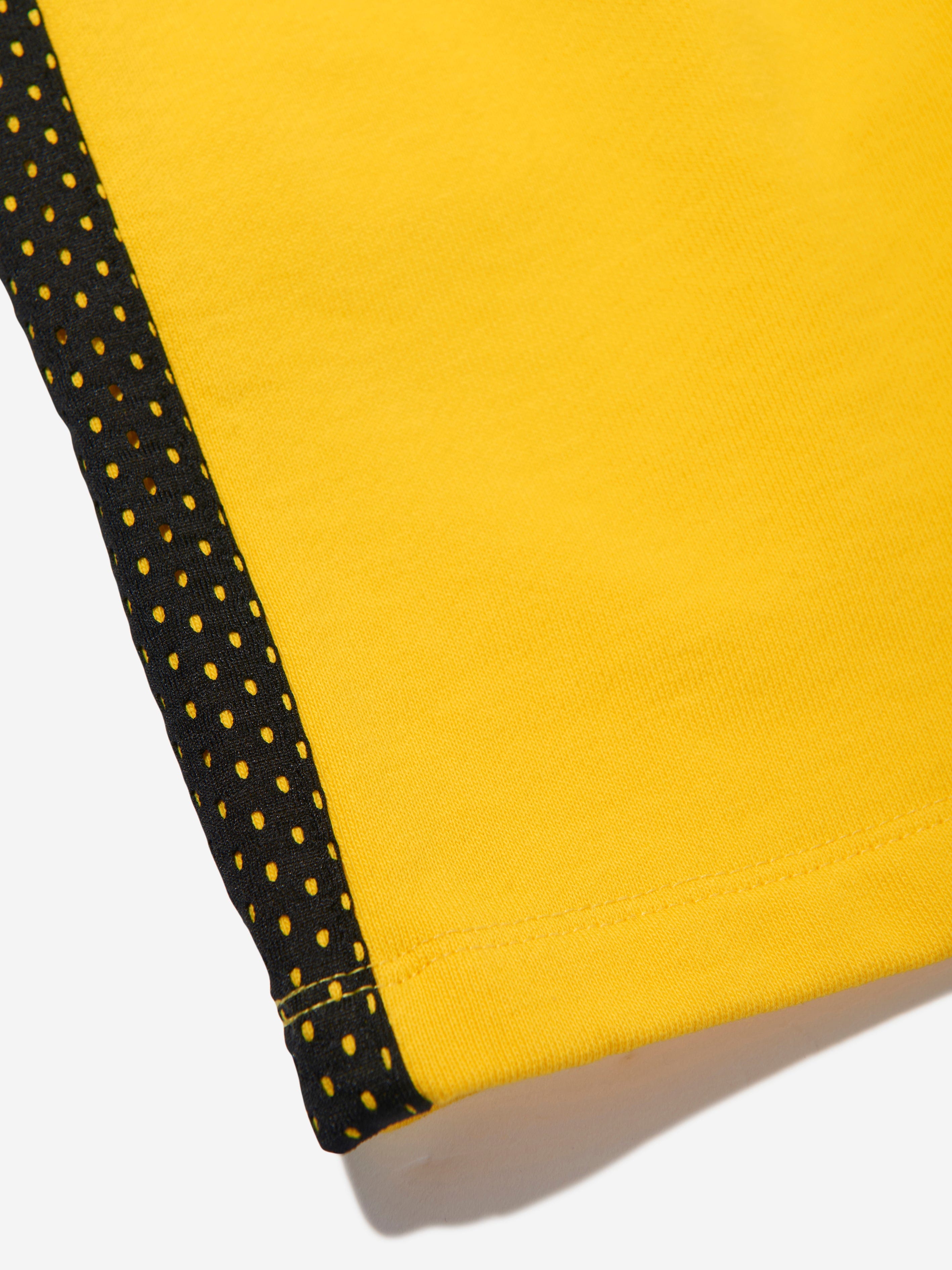 Off-White Boys Baseball Logo Mesh Shorts in Yellow 2025 Newest Online