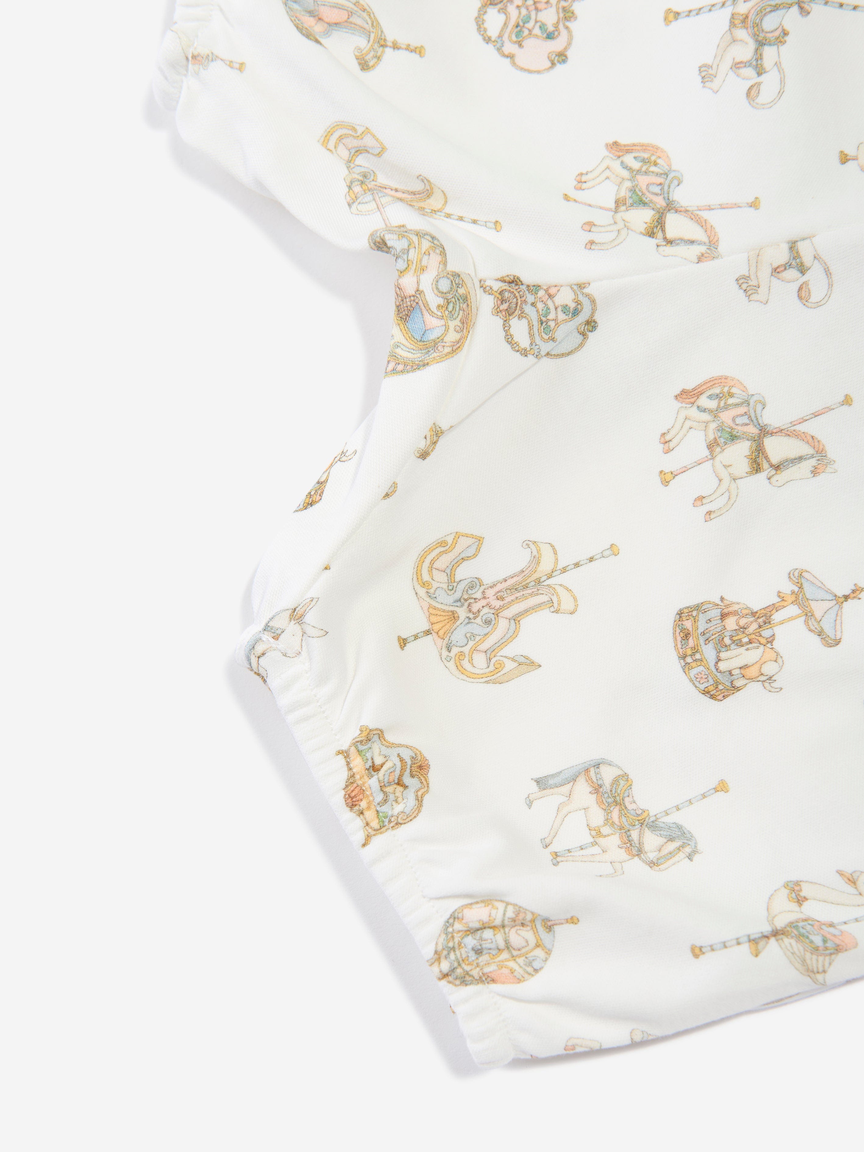 Atelier Choux Baby Carousel Bloomers in White Sale Authentic