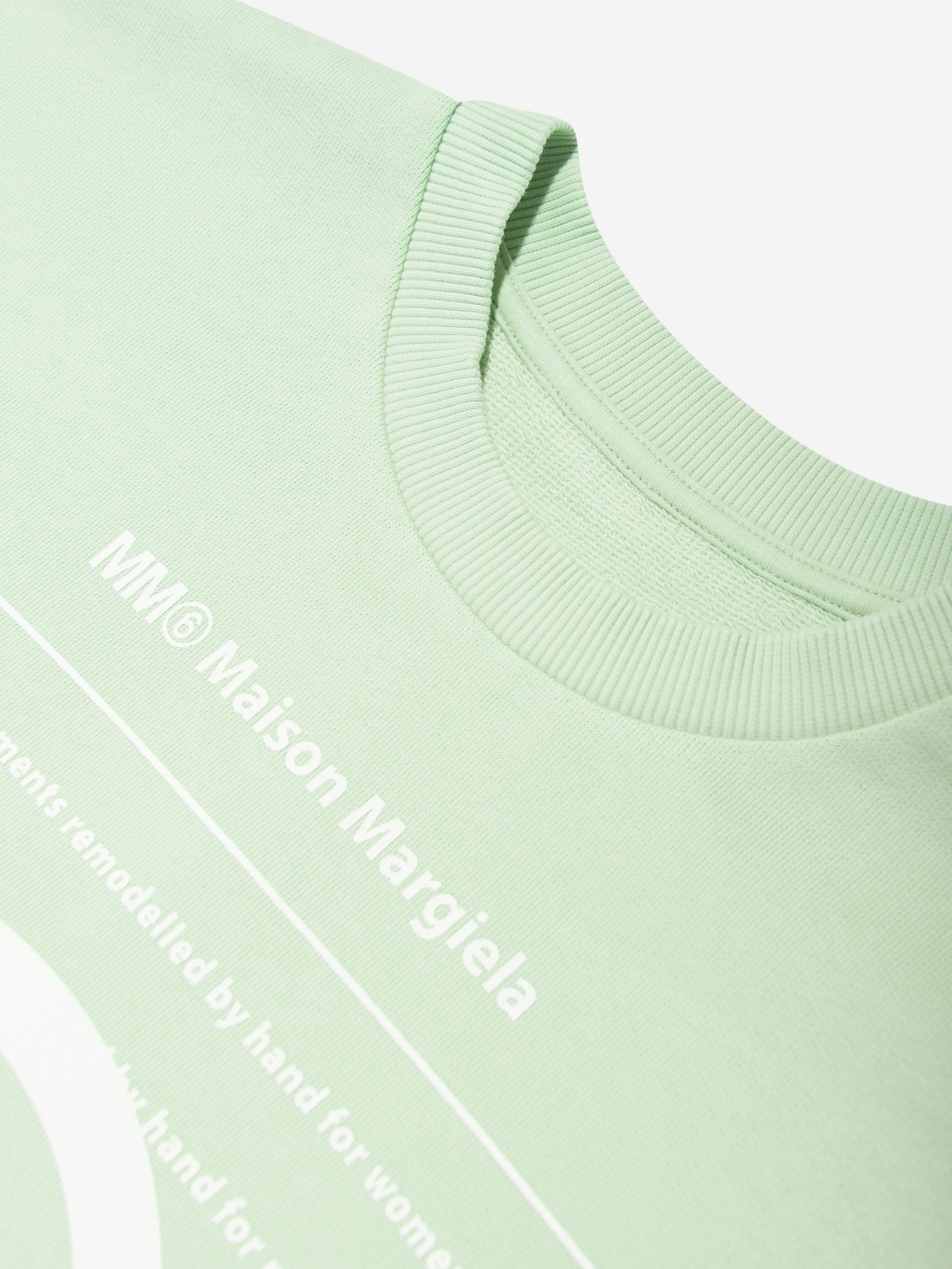 MM6 Maison Margiela Girls Logo Sweater Dress in Green Free Shipping Cheap Pice
