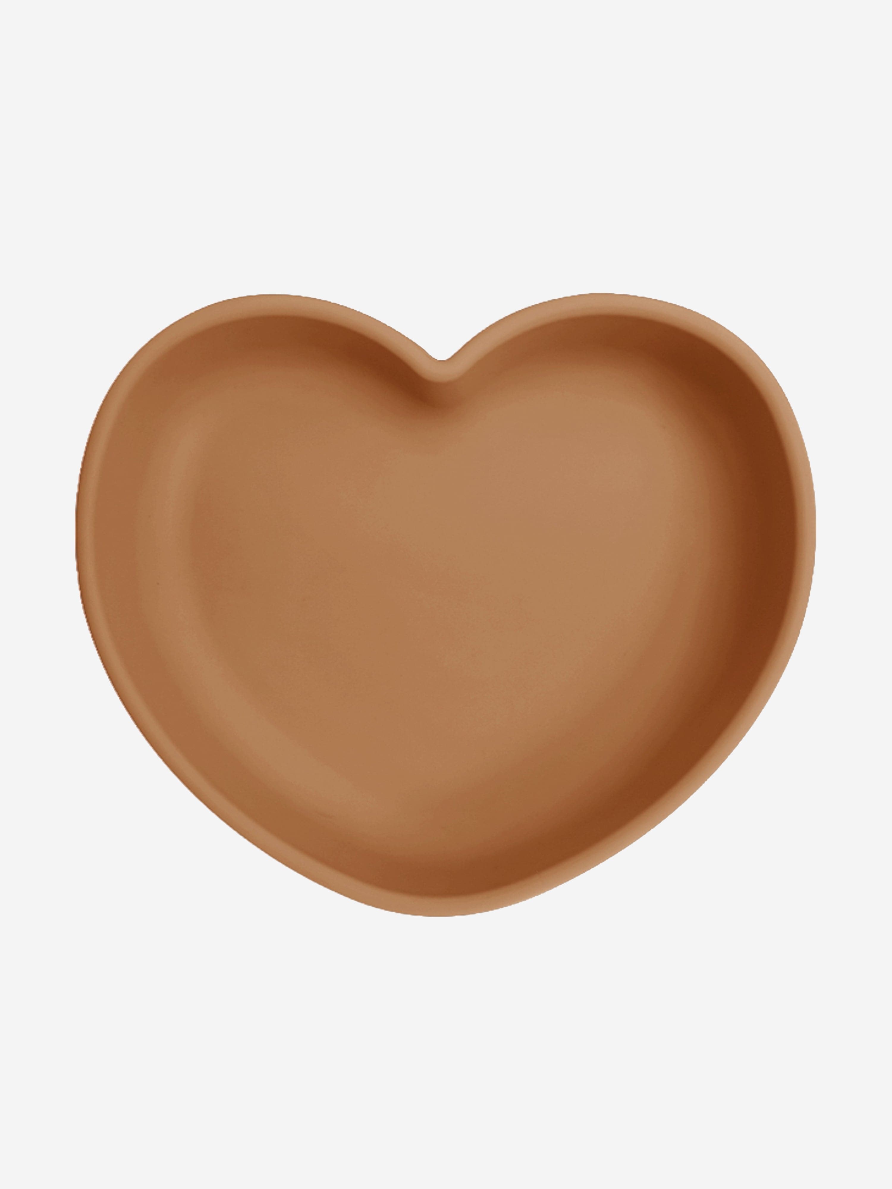 Bloom Bambini Silicone Heart Shaped Suction Plates in Brown Discount Low Shipping Fee