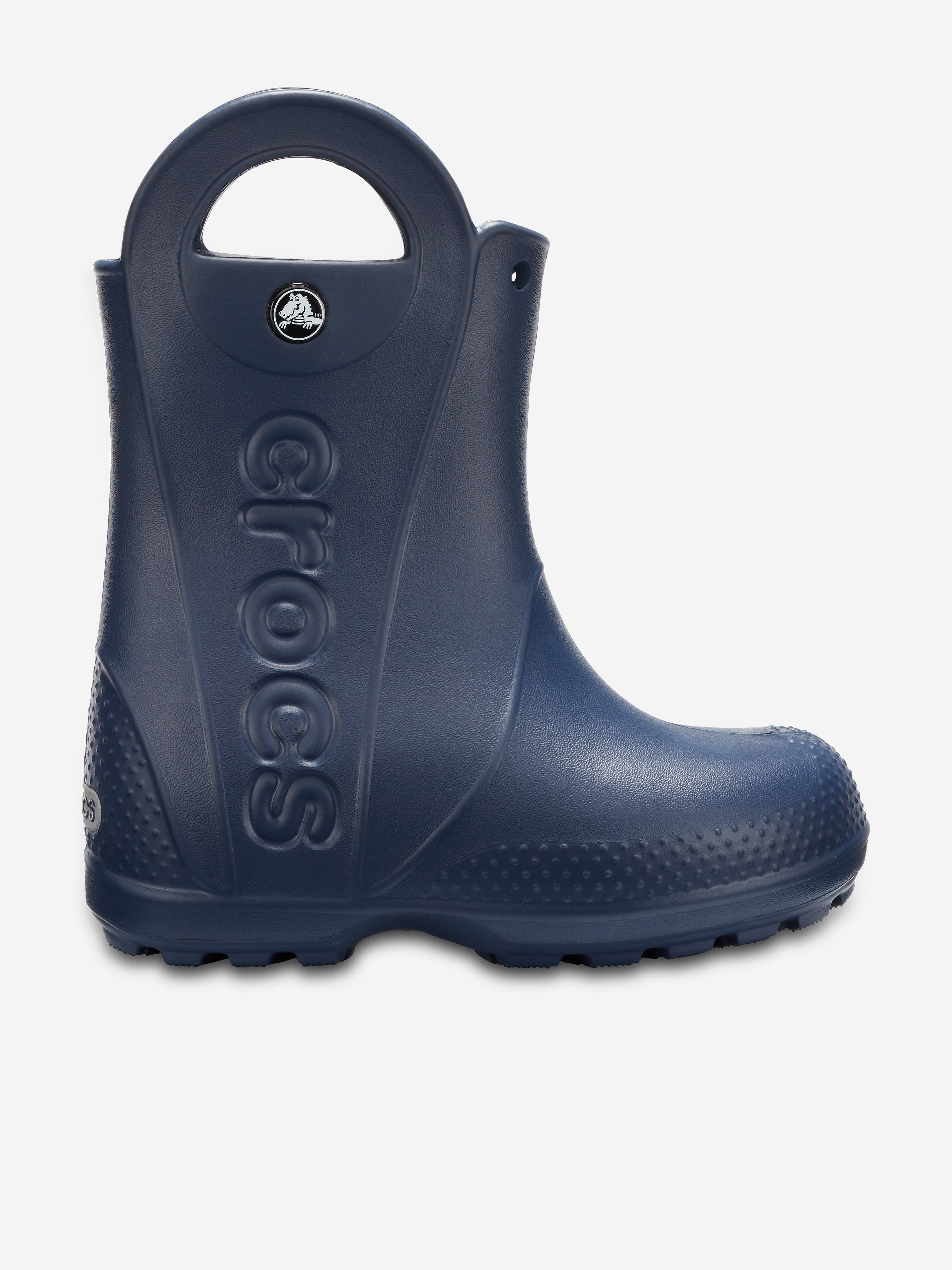 Crocs Kids Handle It Rain Boots in Navy Discount How Much